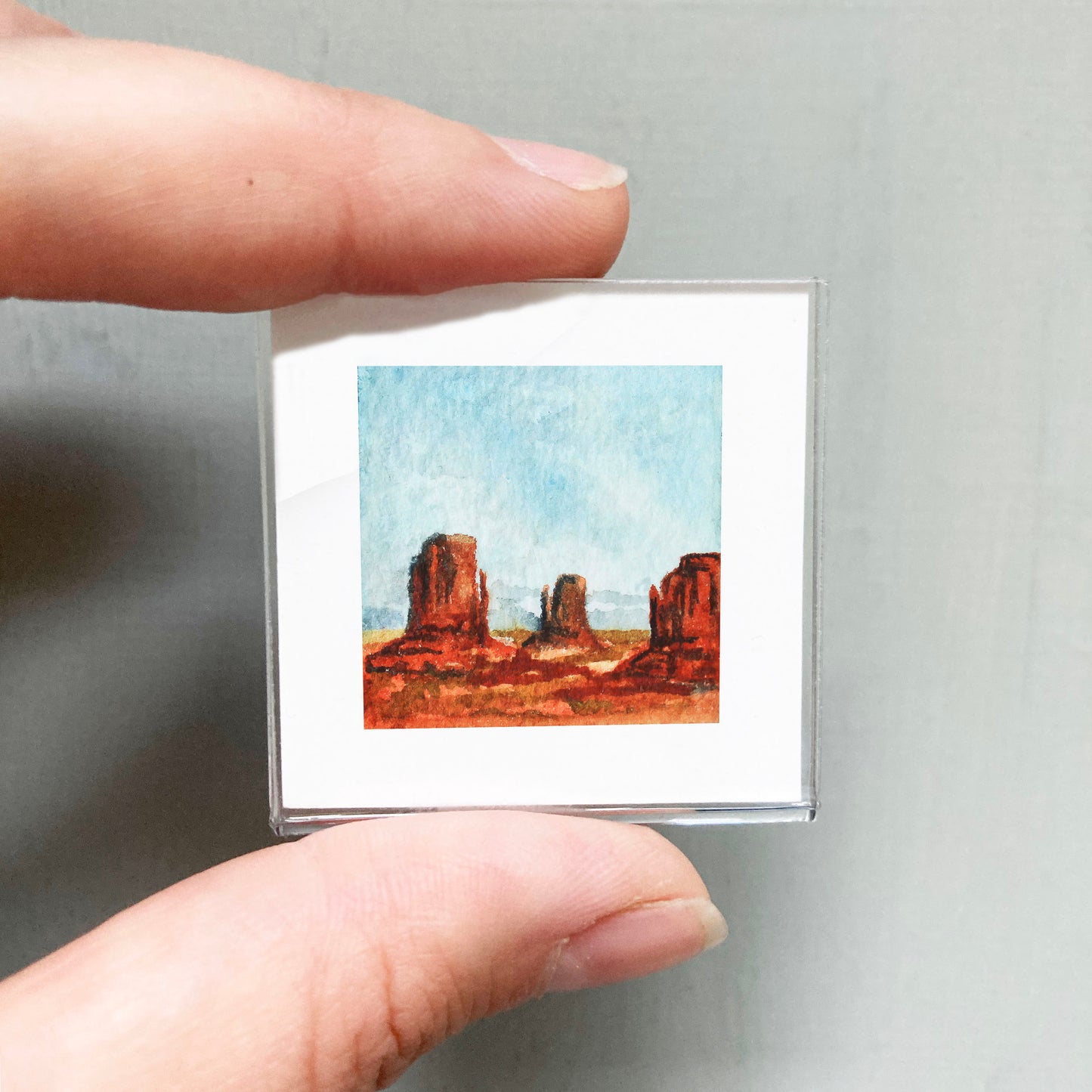 Mini 1" Monument Valley, Utah Arizona Watercolor Print