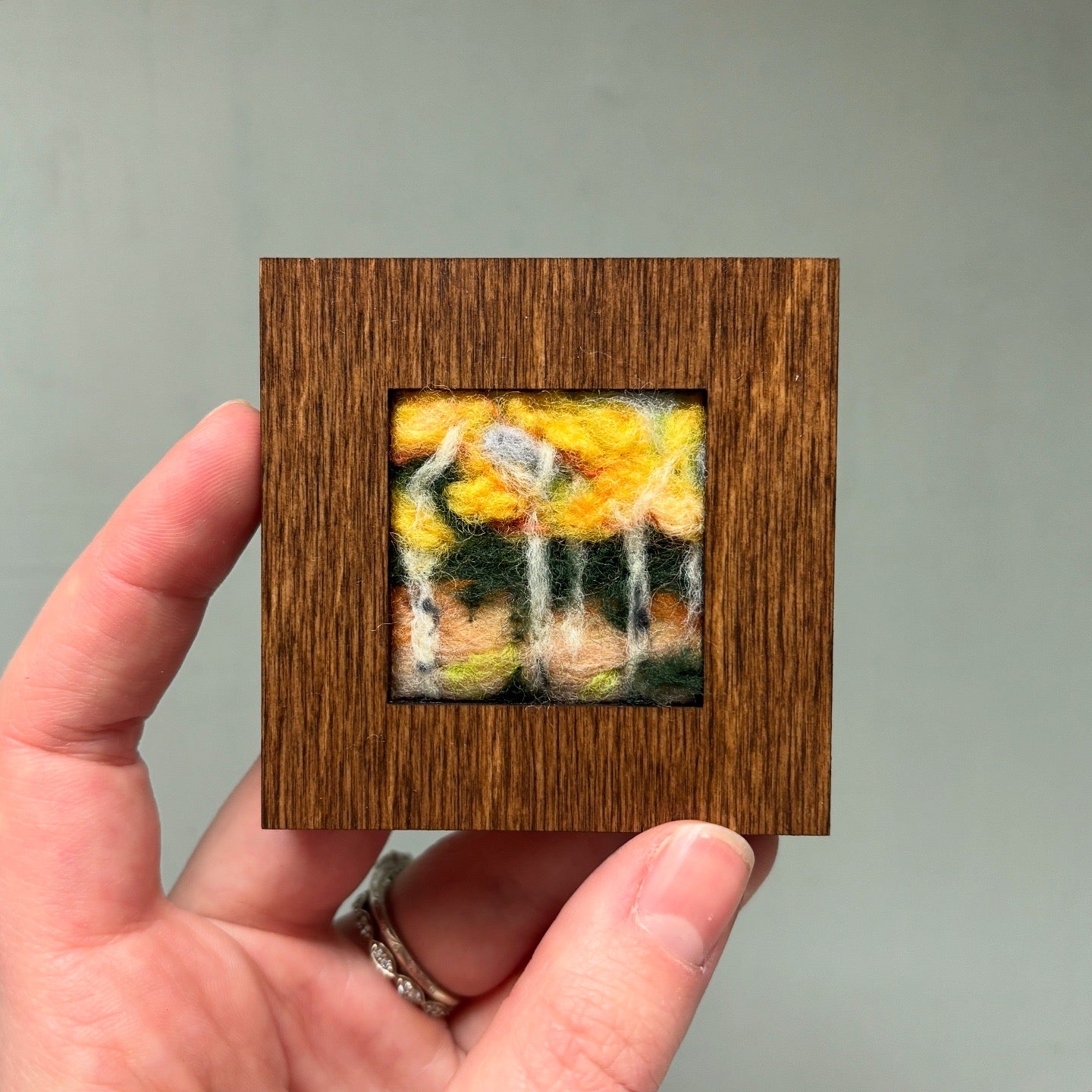Framed Needle Felted Wool Original Landscapes