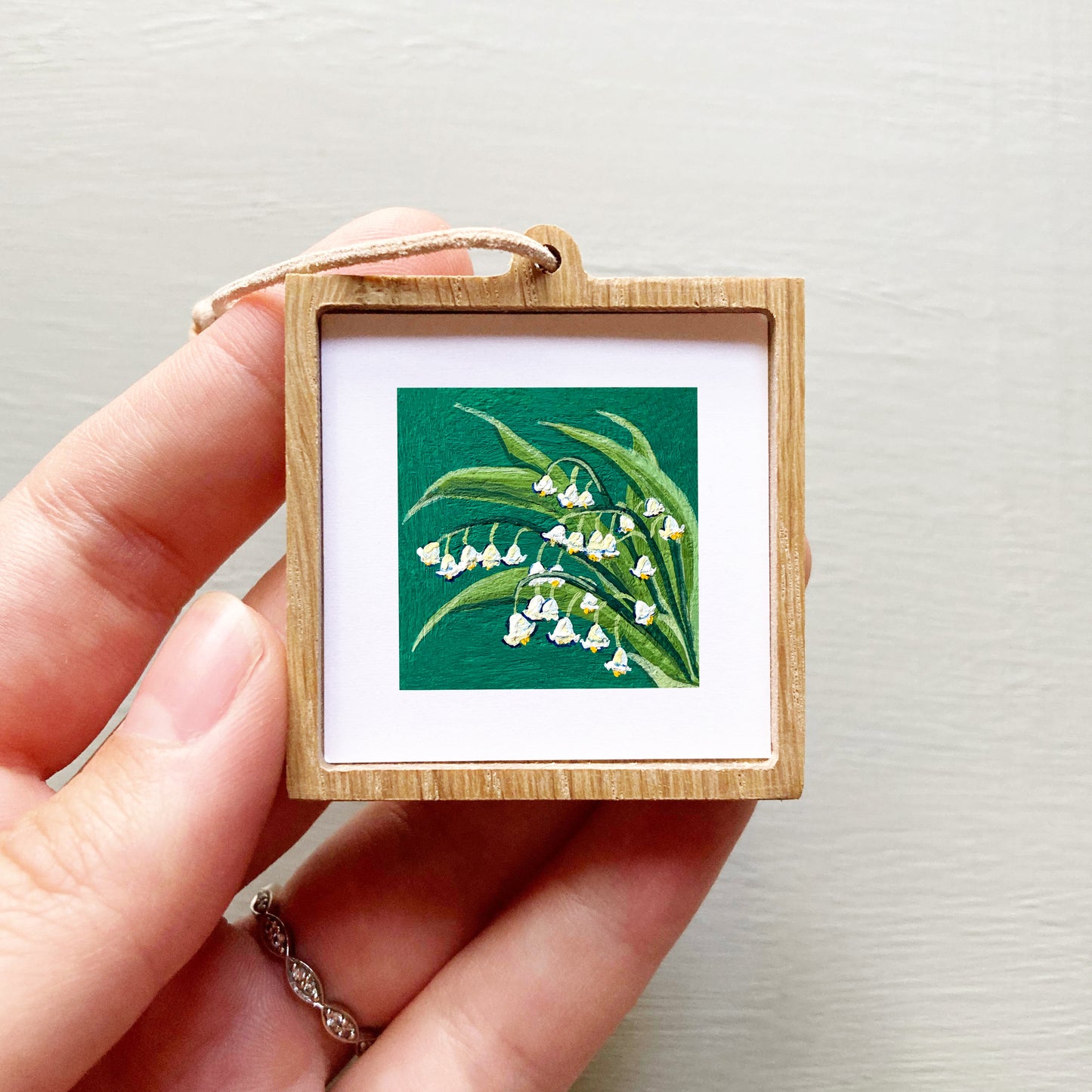 Mini 1" Lily of the Valley May Birth Flower Art PRINT