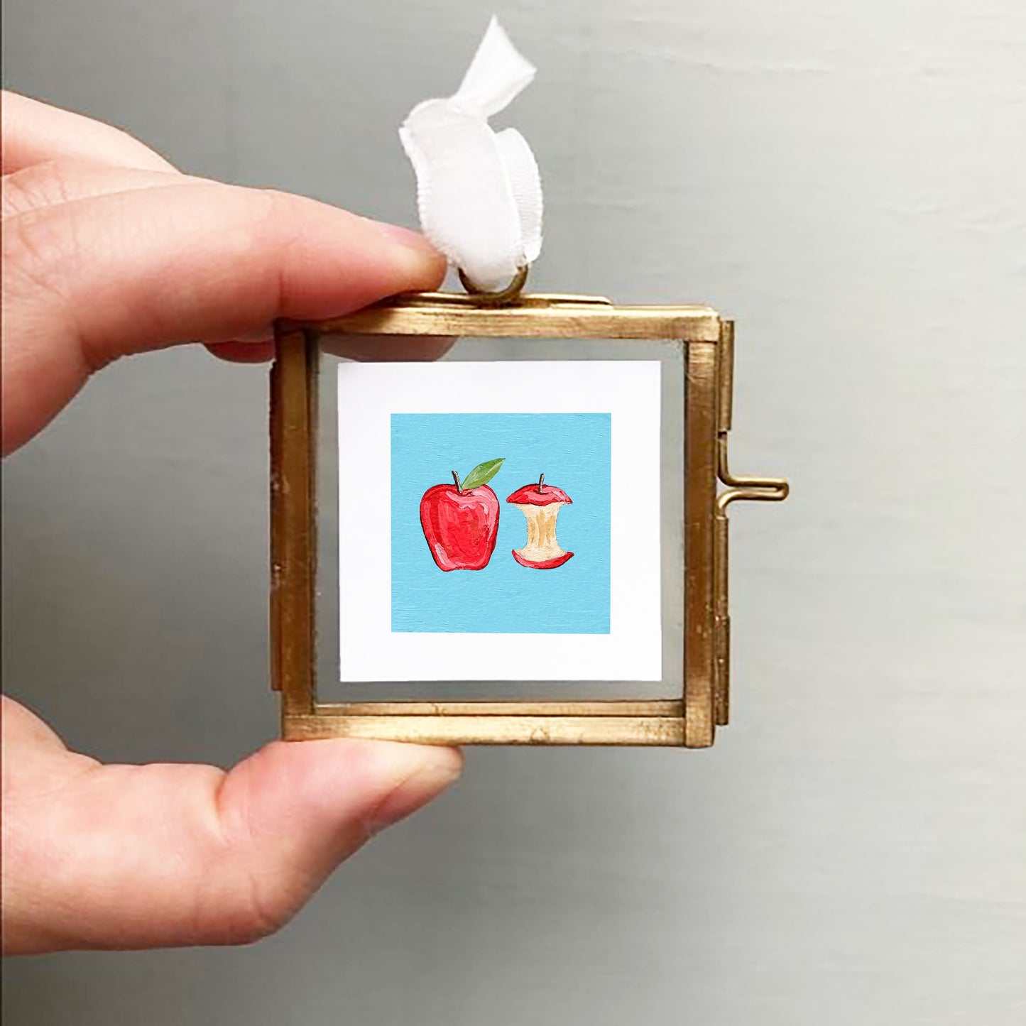 Mini 1" Apple Gouache Art Print