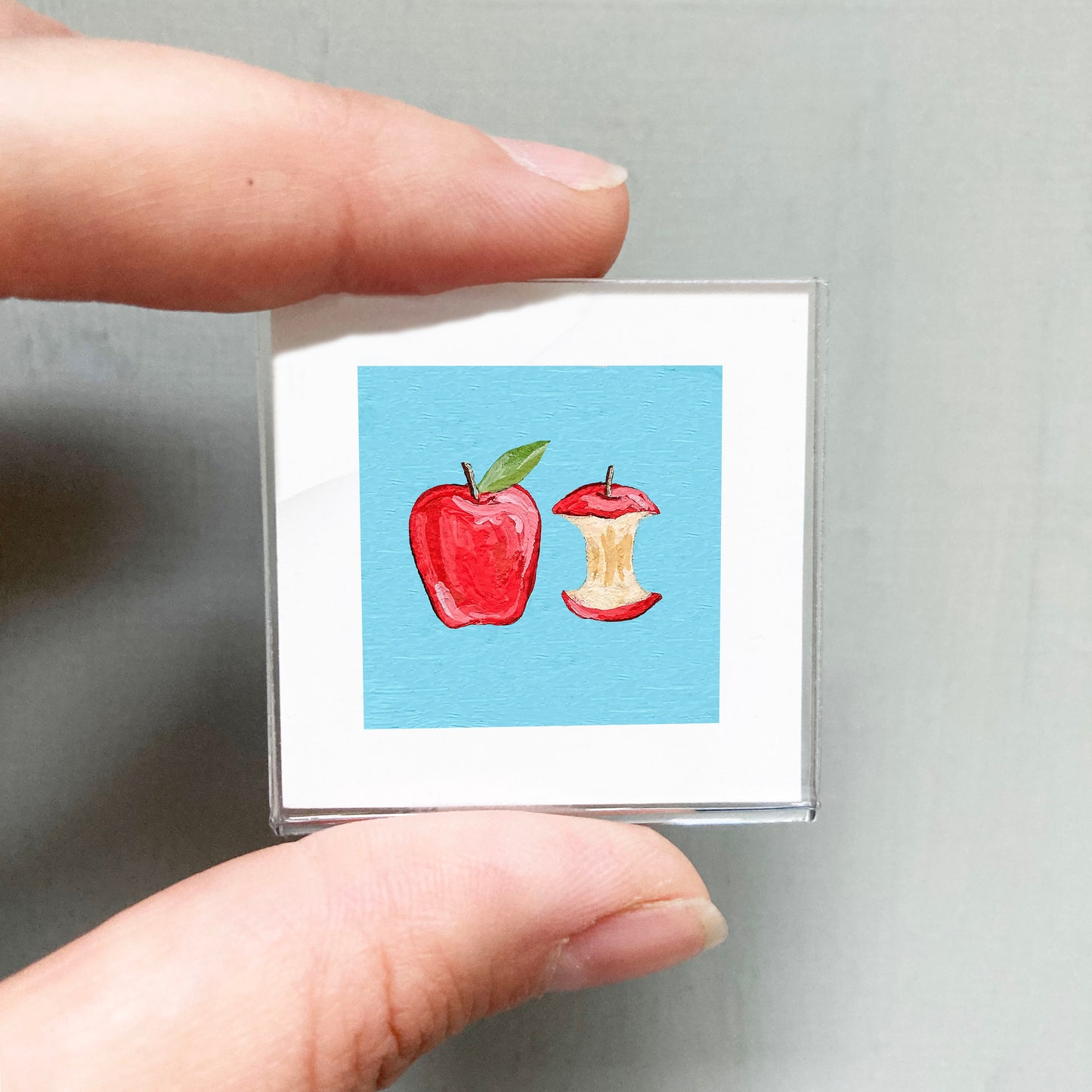 Mini 1" Apple Gouache Art Print