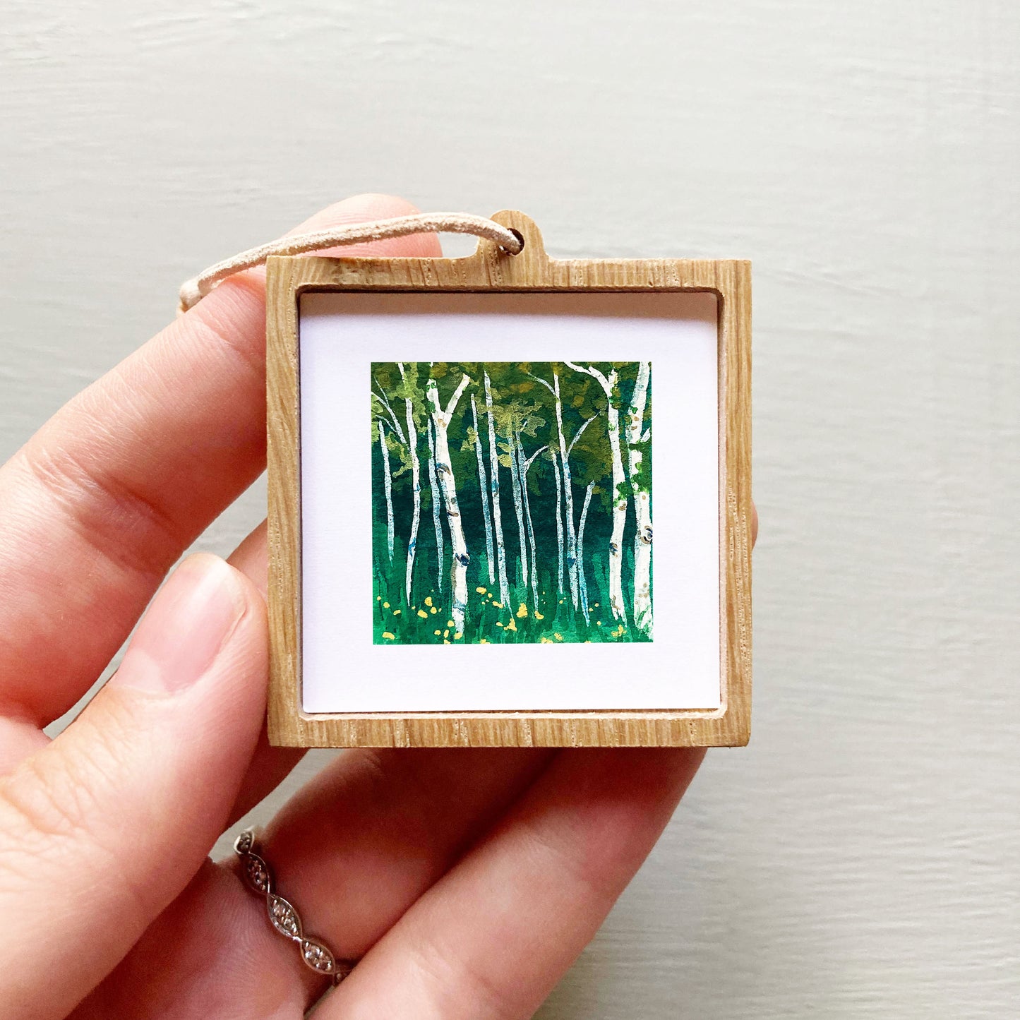 Mini 1" Aspen Forest Gouache Print