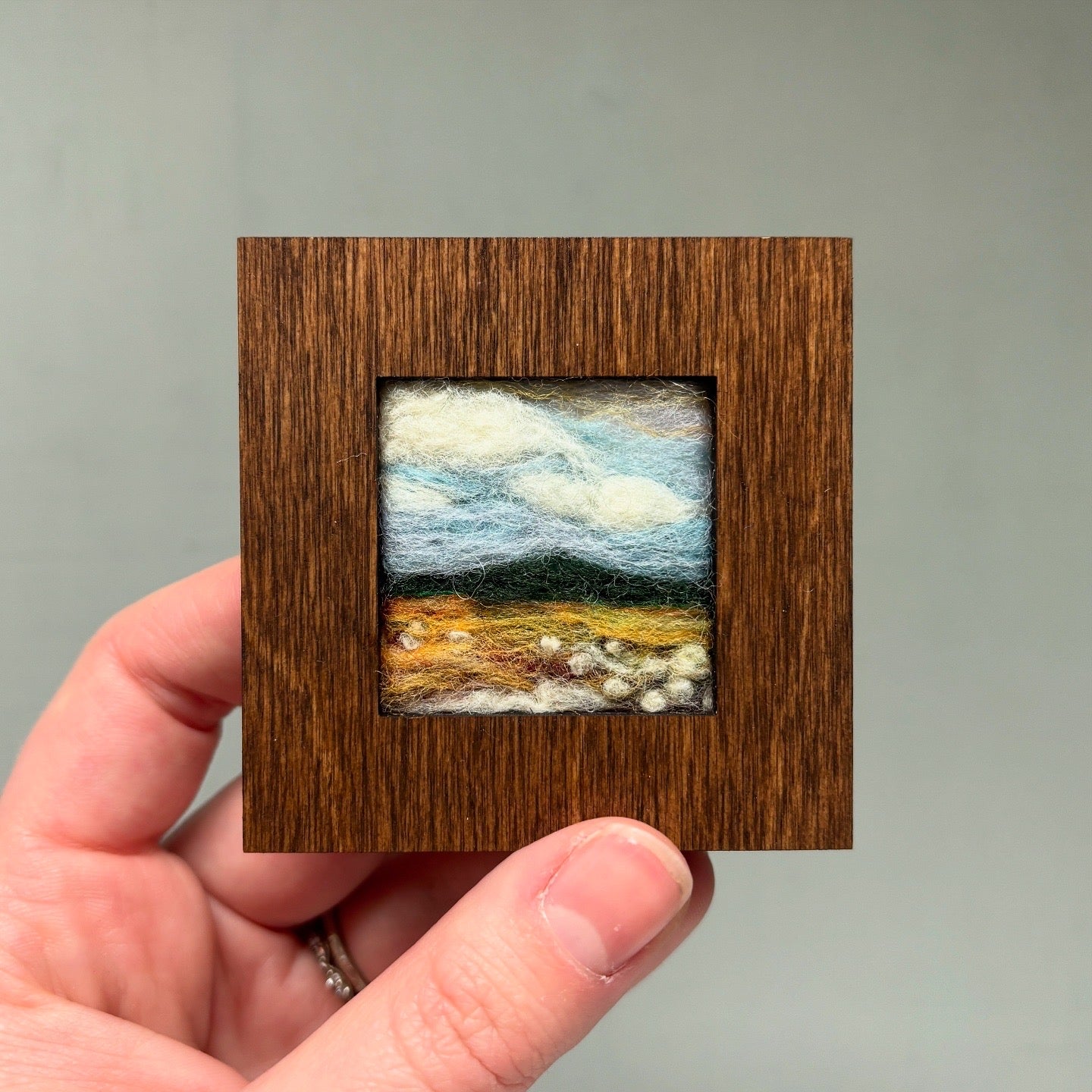 Framed Needle Felted Wool Original Landscapes