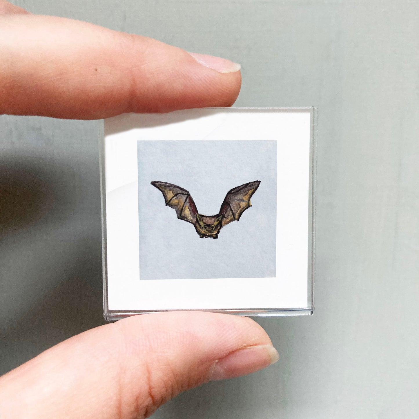 Mini 1" Bat Watercolor Print