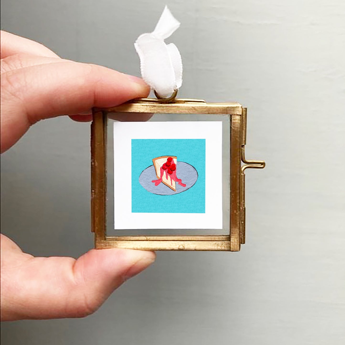 Mini 1" Cheesecake Gouache Art Print