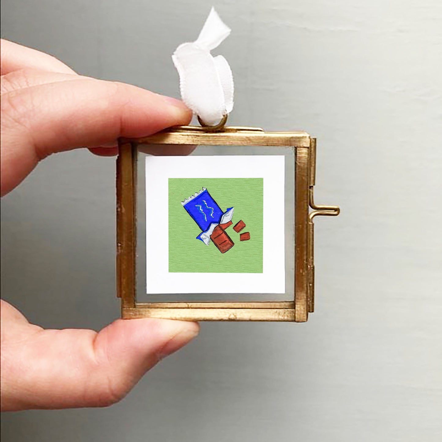 Mini 1" Chocolate Bar Gouache Art Print