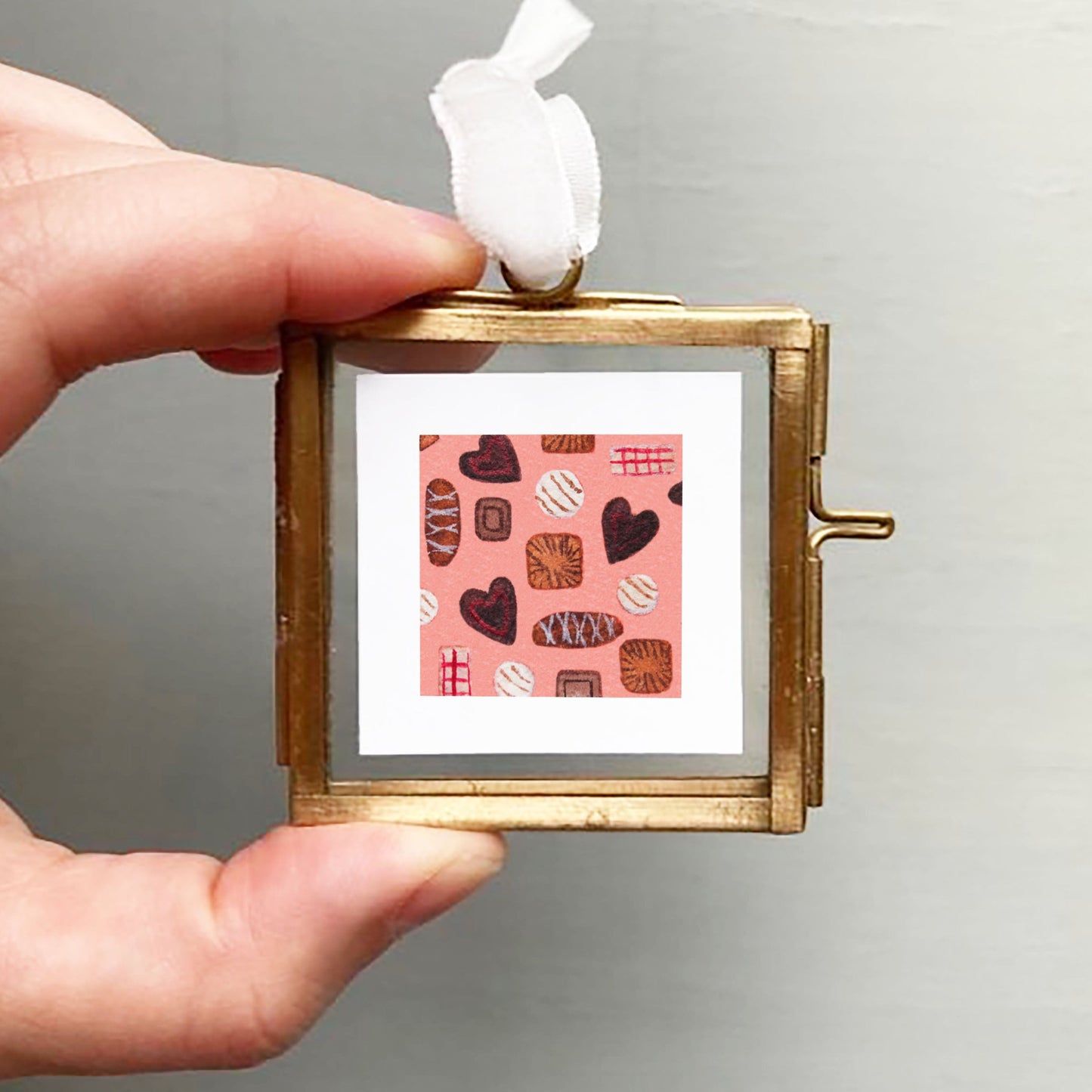 ORIGINAL Mini 1" Chocolates Watercolor Painting