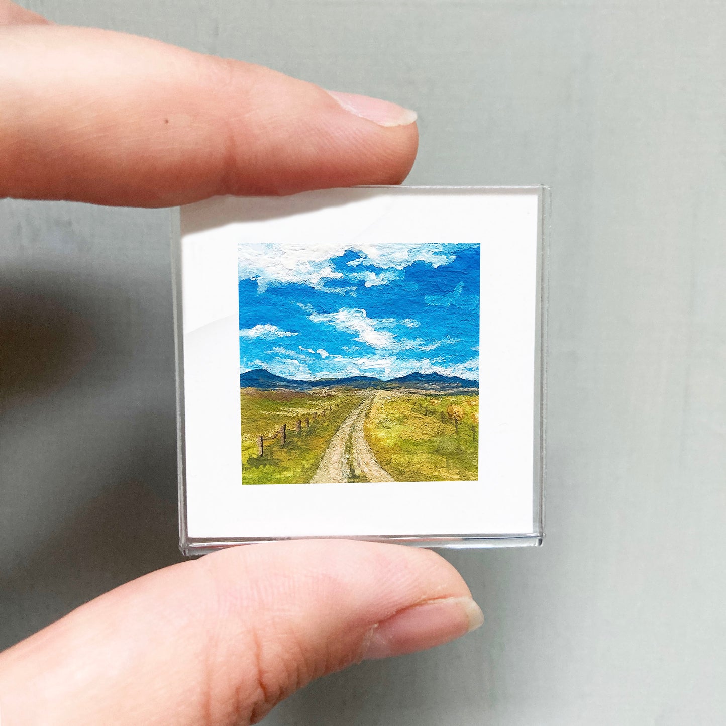 Mini 1" Country Road Gouache Print