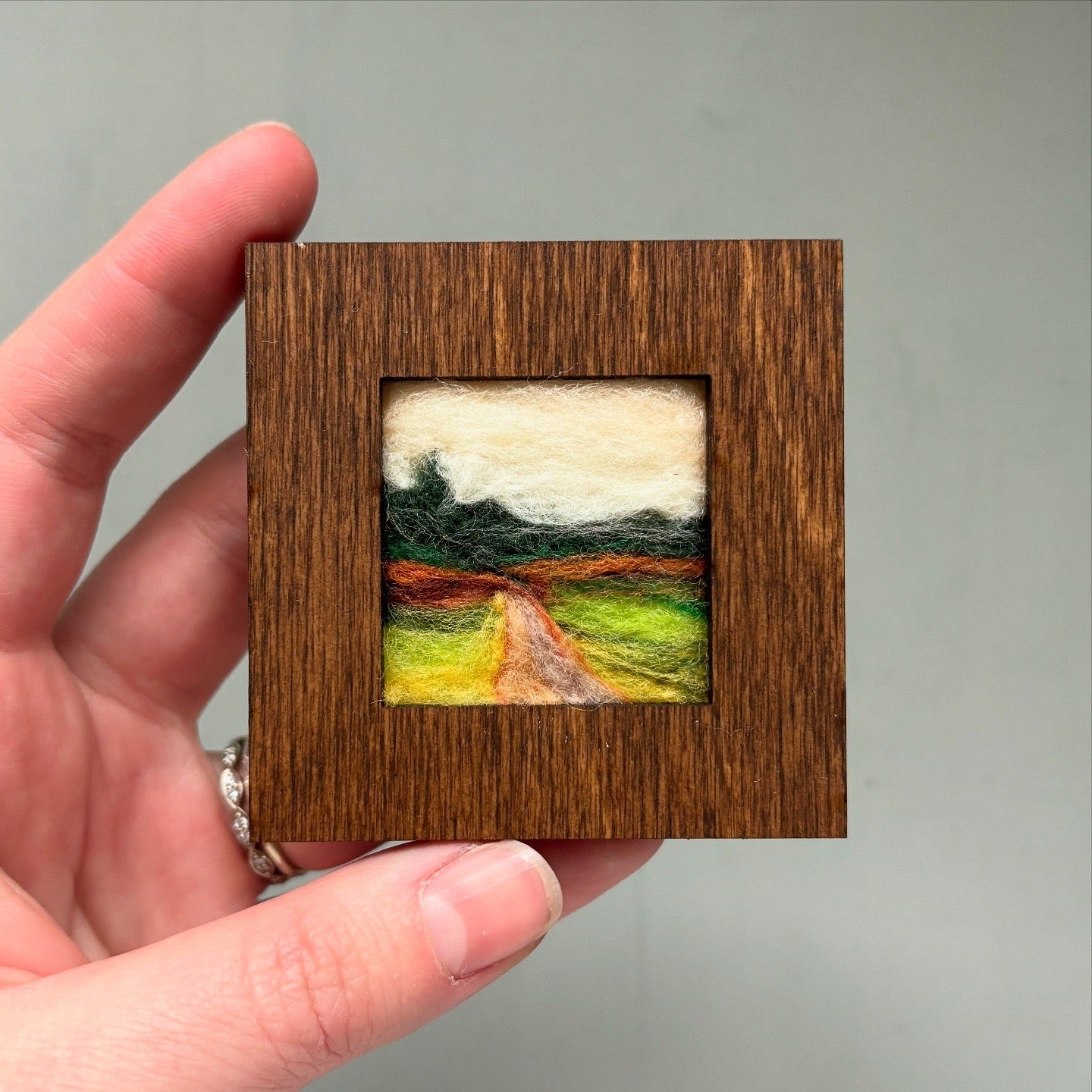 Framed Needle Felted Wool Original Landscapes