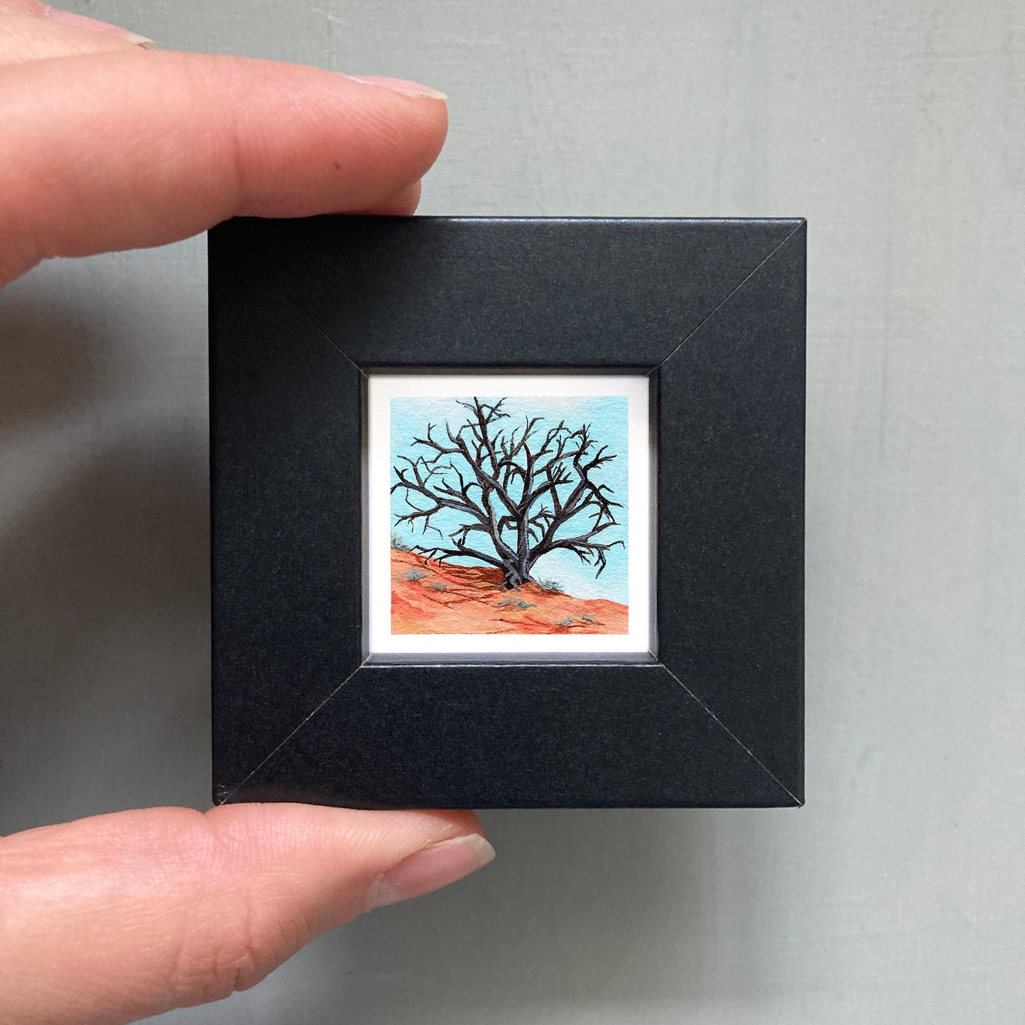 Mini 1" Gnarly Desert Tree Gouache Print