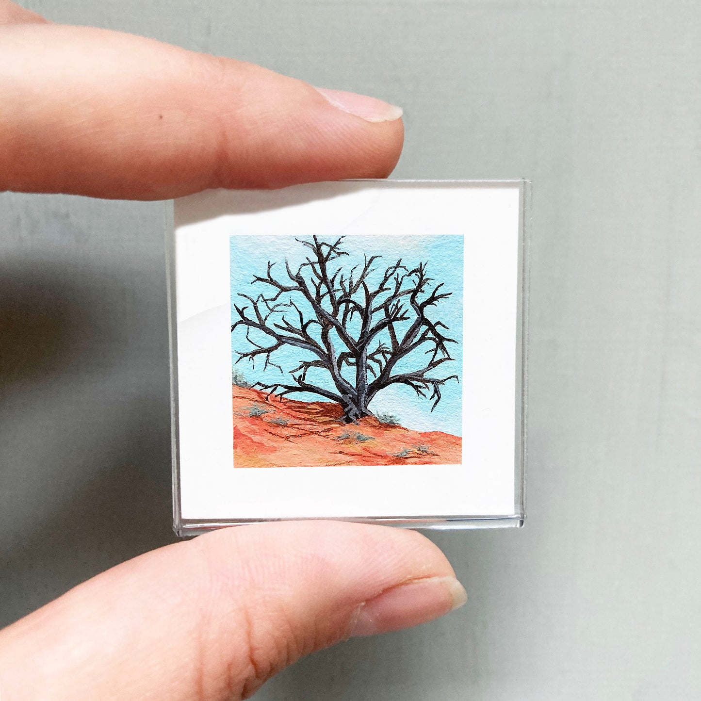 Mini 1" Gnarly Desert Tree Gouache Print