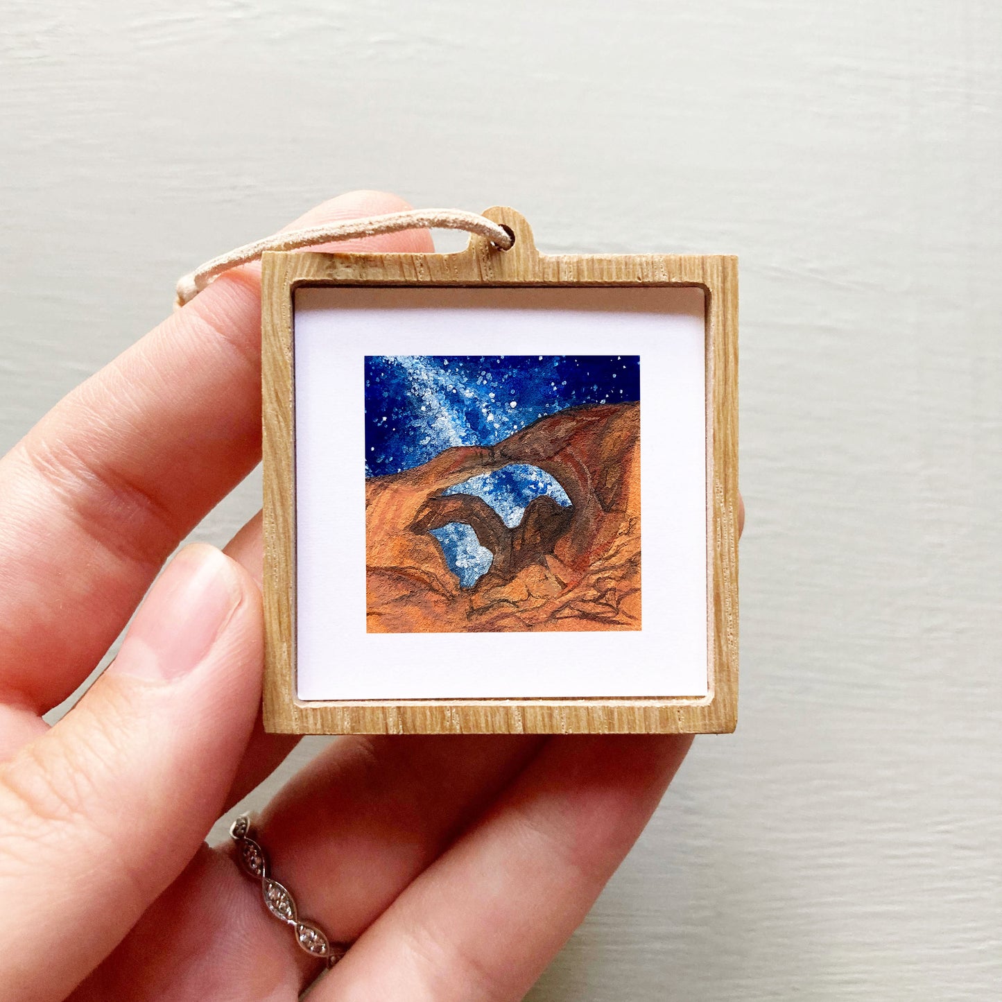 Mini 1" Double Arch Arches National Park Utah Gouache Print