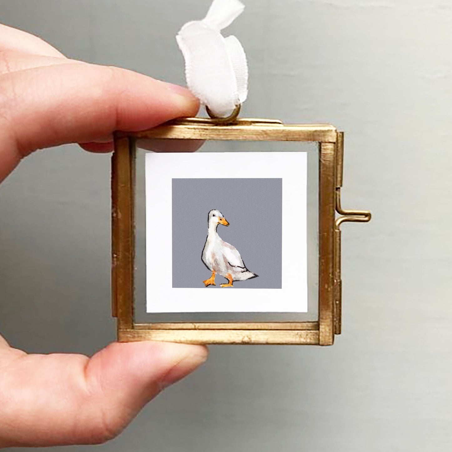 ORIGINAL Mini 1" Duck Watercolor Painting