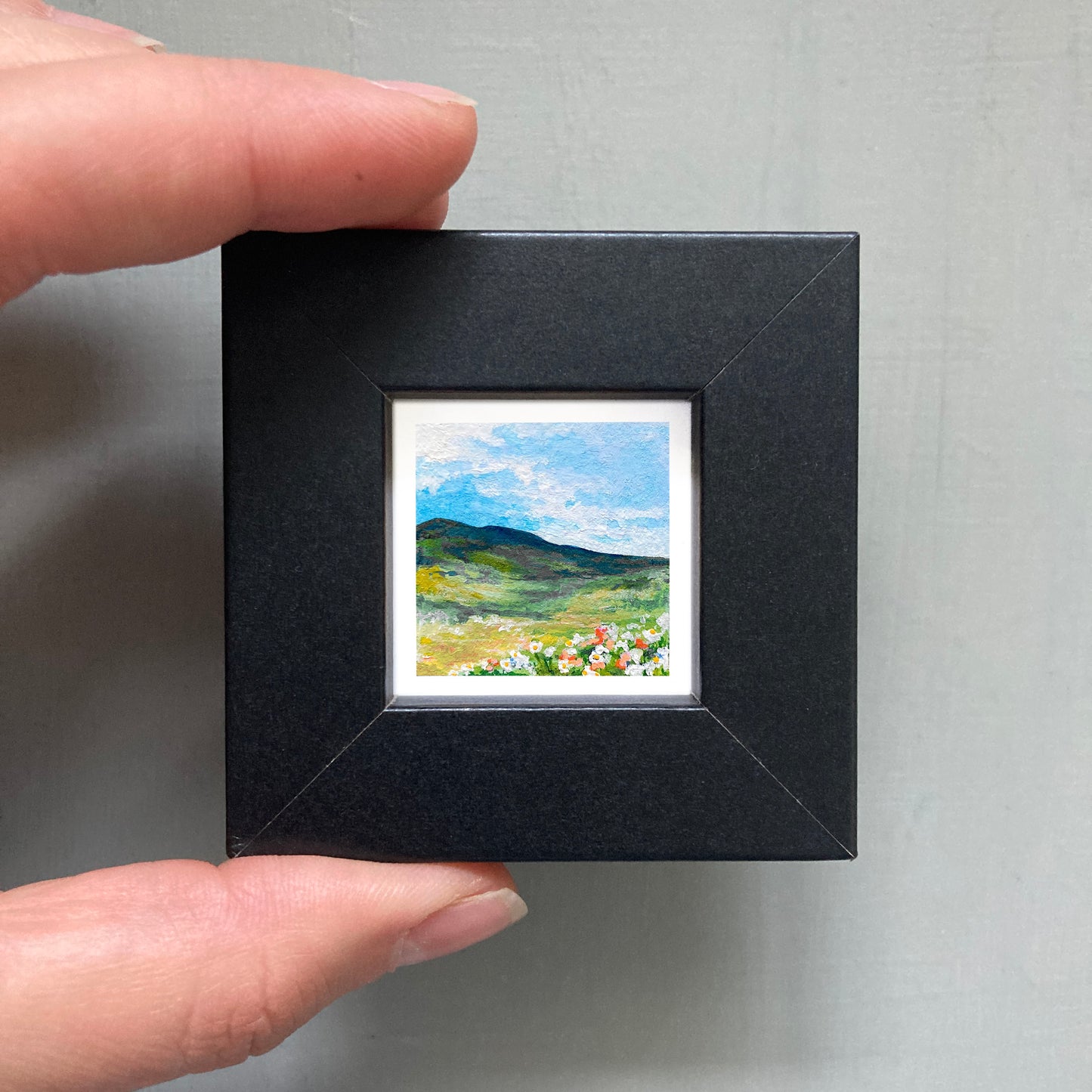 Mini 1" Flower Meadow Gouache Print
