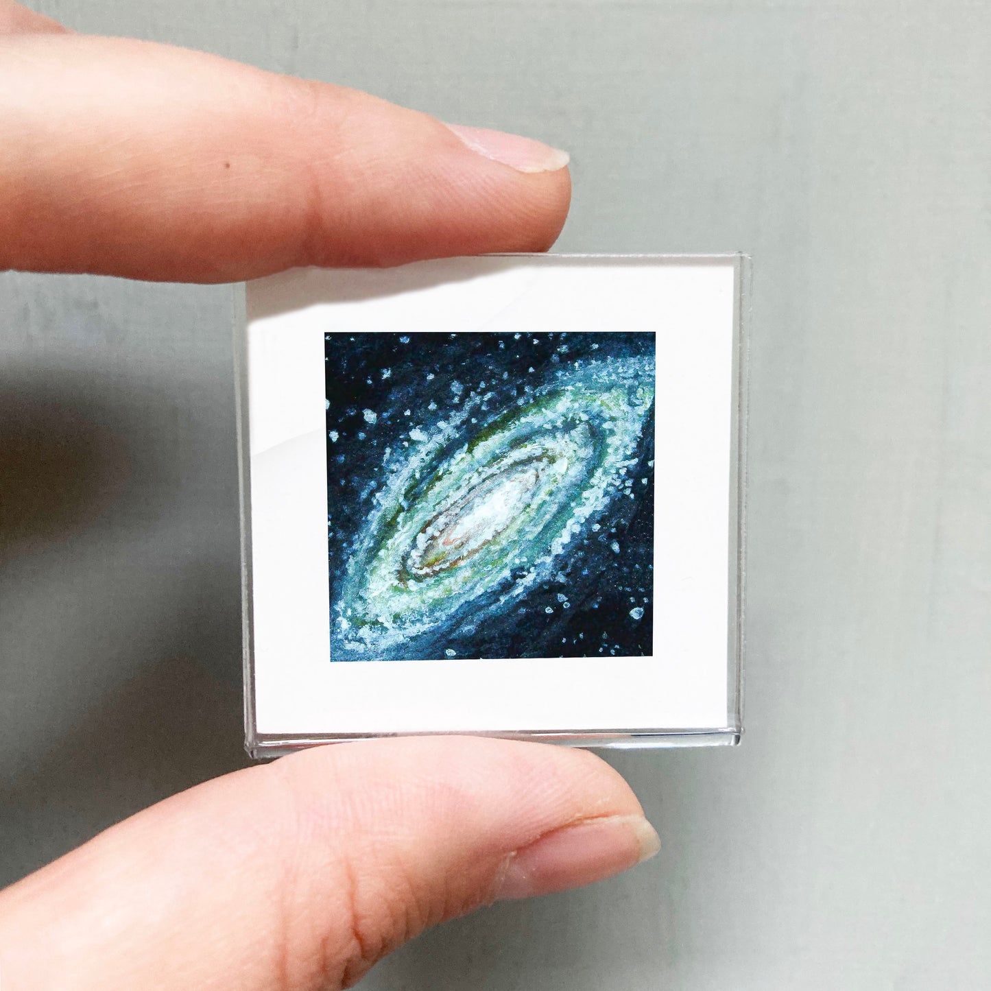Mini 1" Galaxy Swirl Watercolor Print