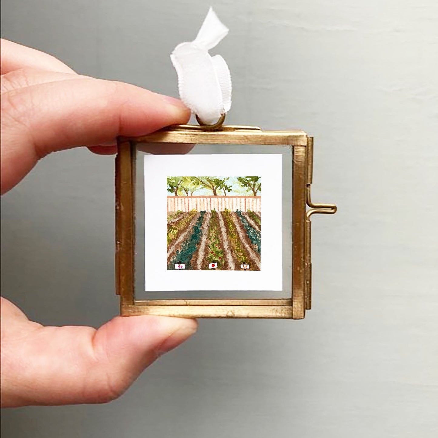 Mini 1" Vegetable Garden Watercolor Print