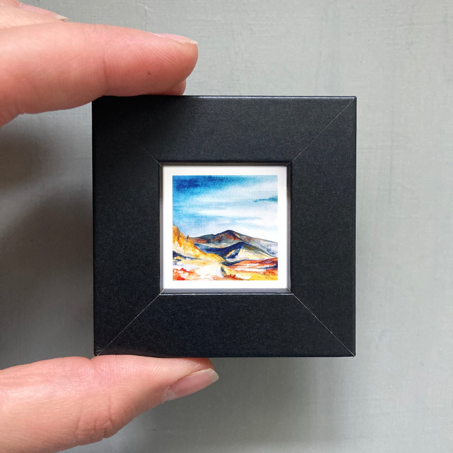 Mini 1" Haleakala Crater, Hawaii Watercolor Print