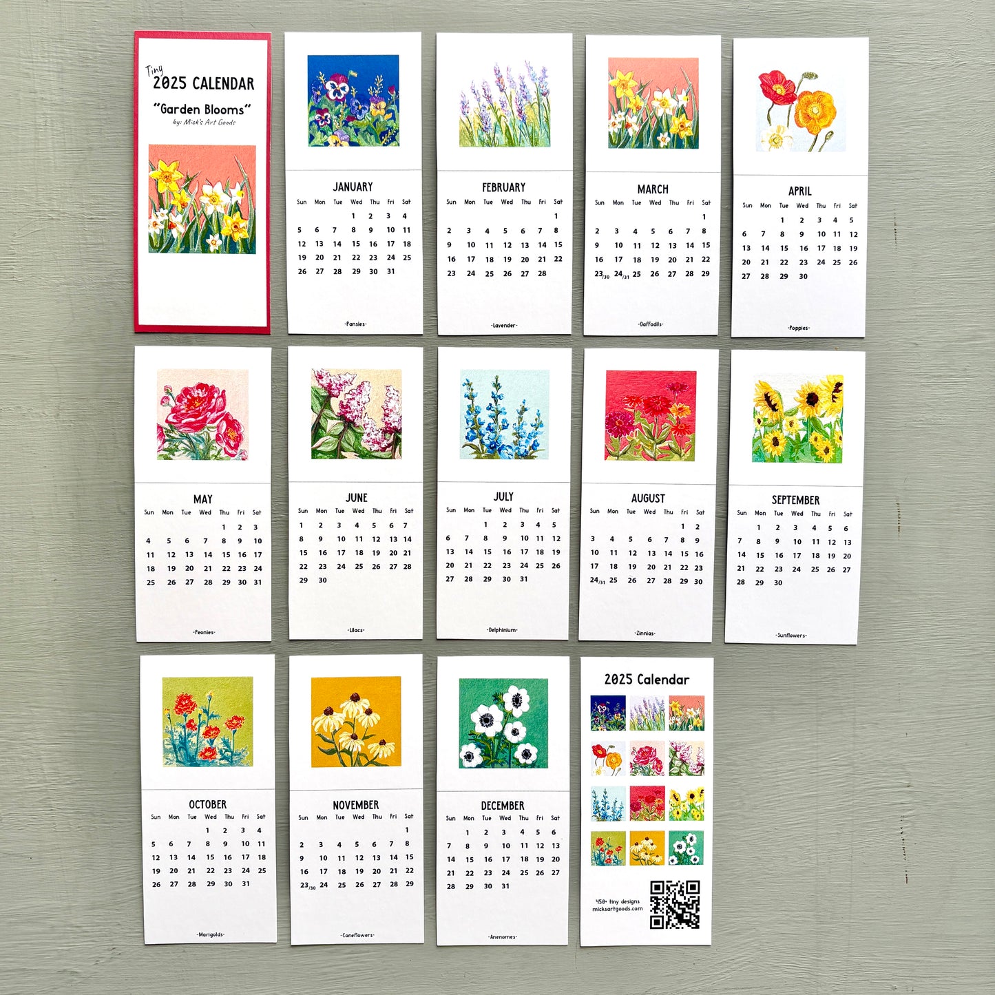 Mini Desk Calendars