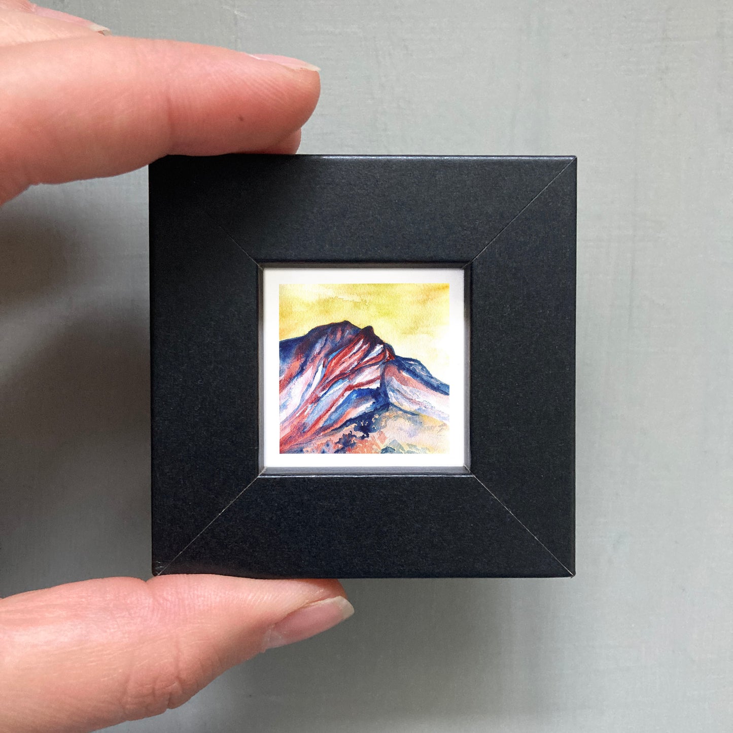 Mini 1" Mount Katahdin, Maine Watercolor Print