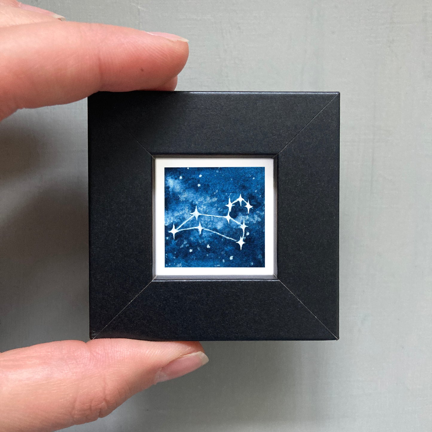 Mini 1" Leo Zodiac Constellation Watercolor Print