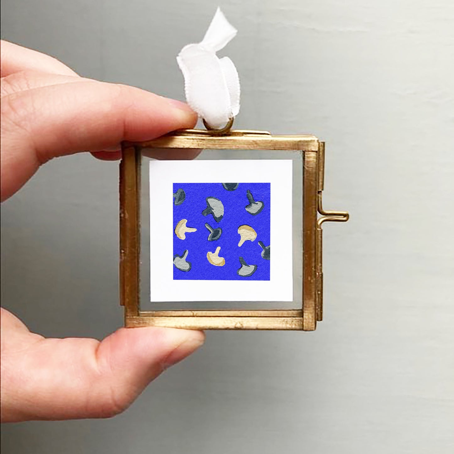 Mini 1" Mushrooms Gouache Art Print