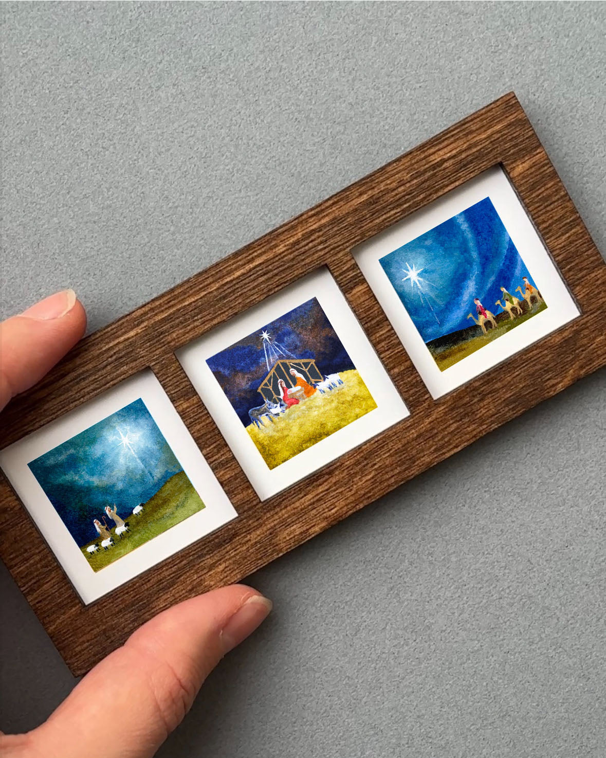 Nativity Trio Framed Print Set