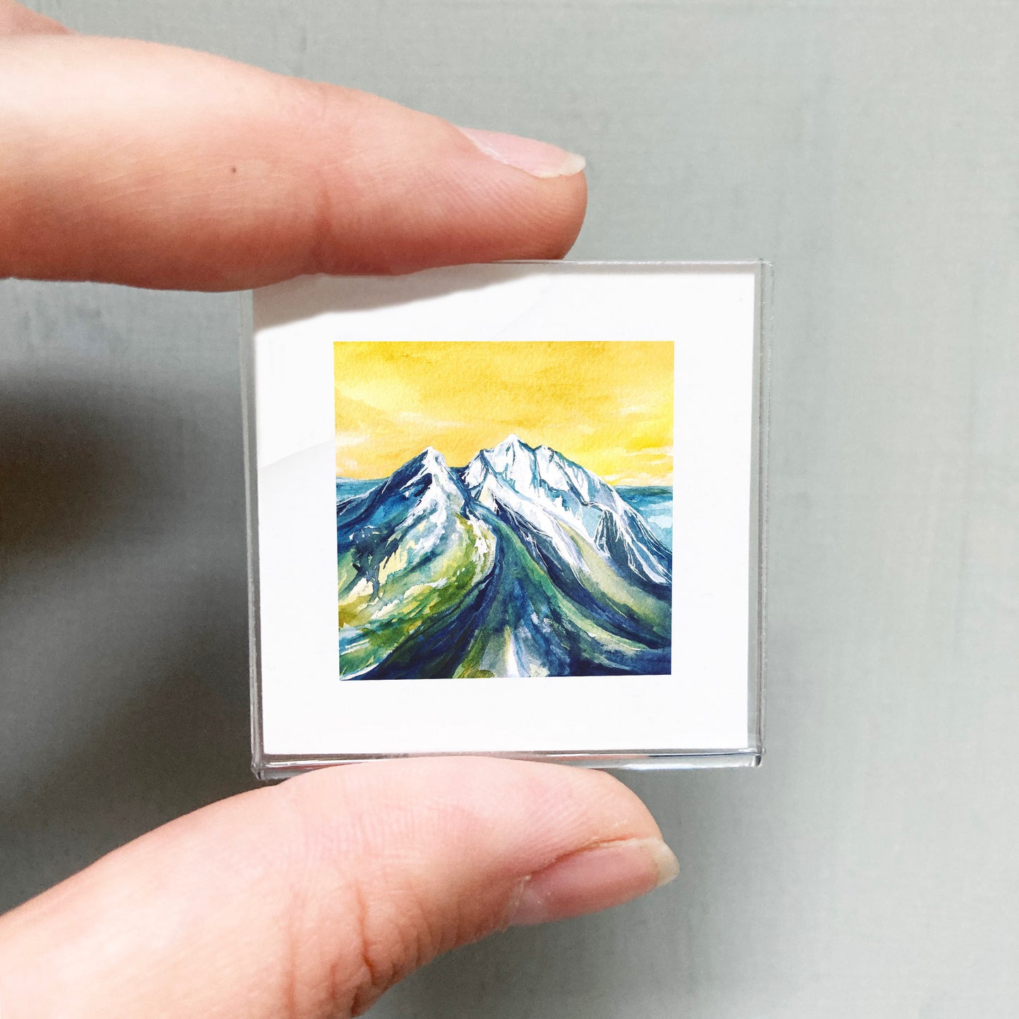 Mini 1" Mount Nebo, Utah Watercolor Print