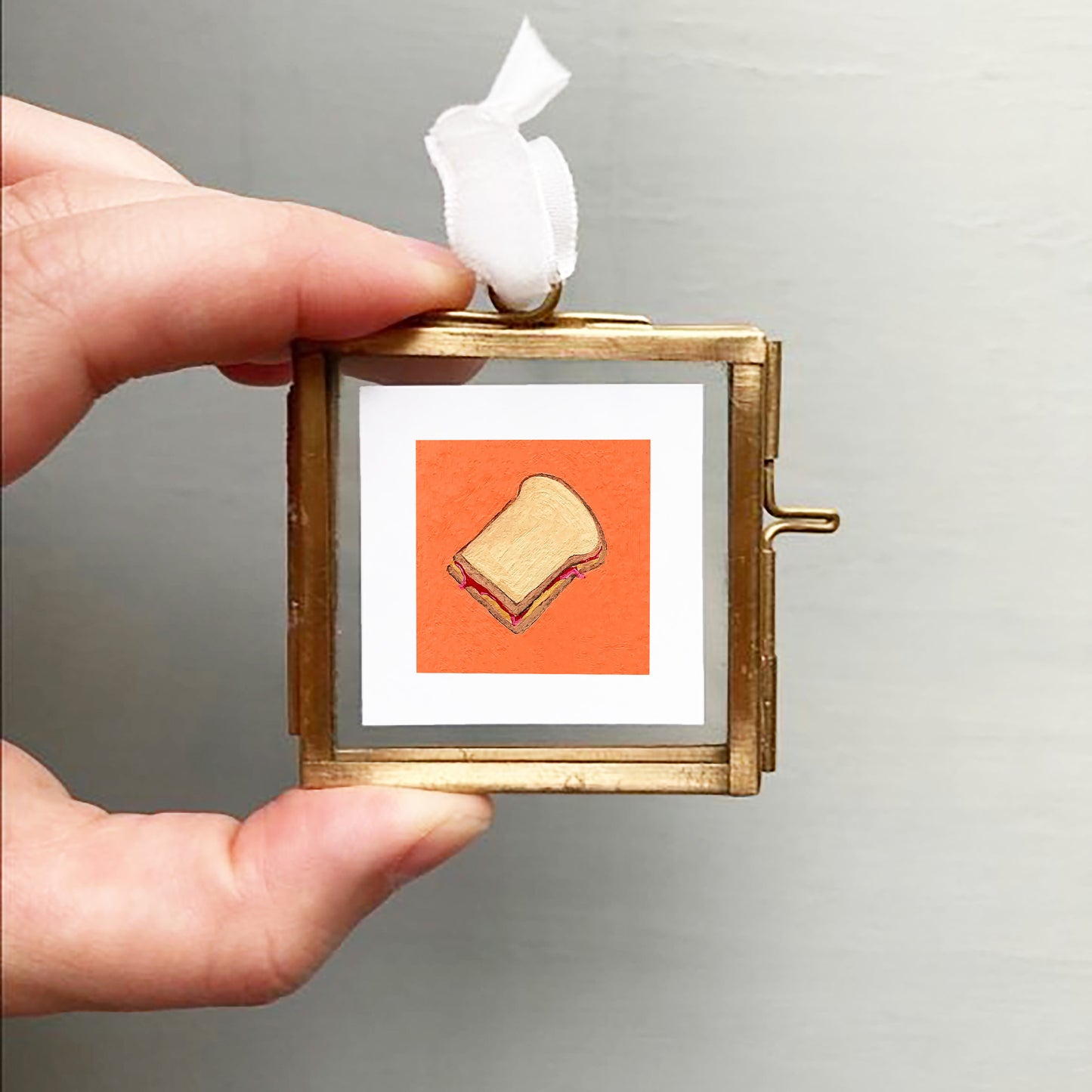 Mini 1" PB&J Sandwich Gouache Art Print