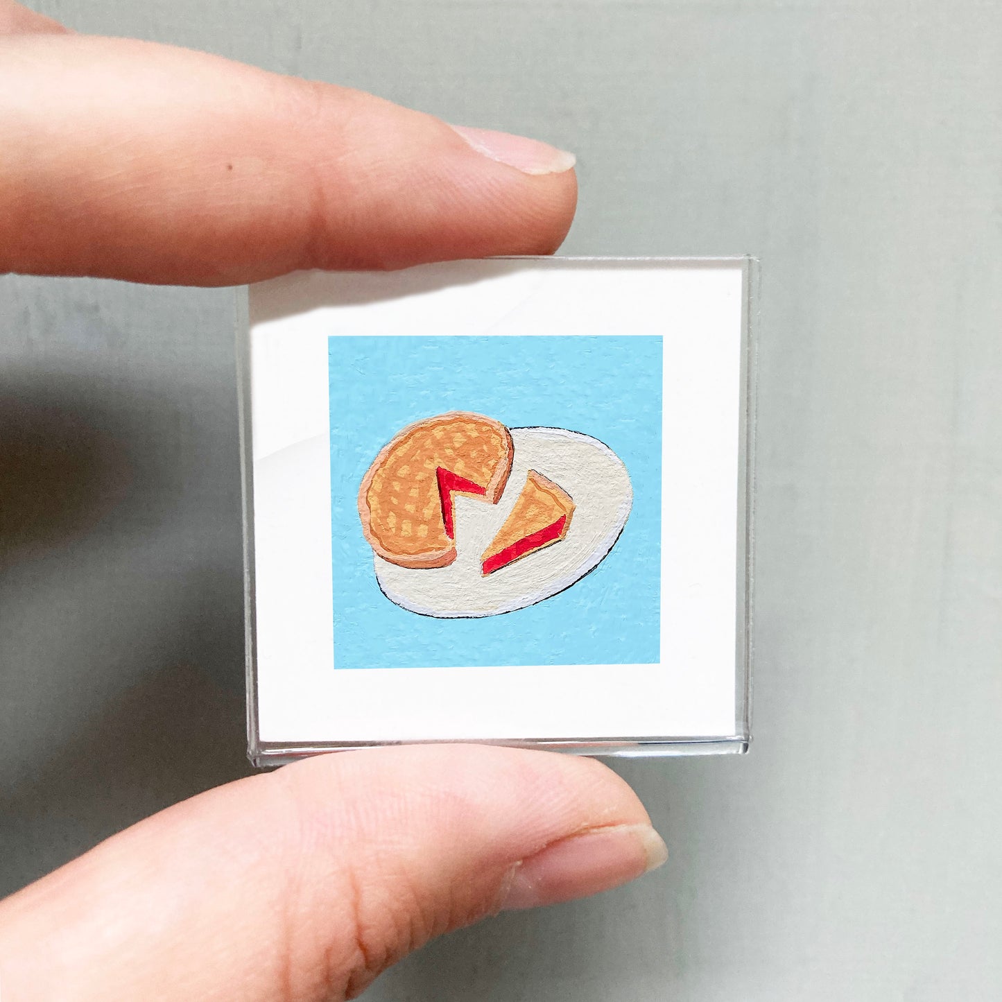 Mini 1" Pie Gouache Art Print