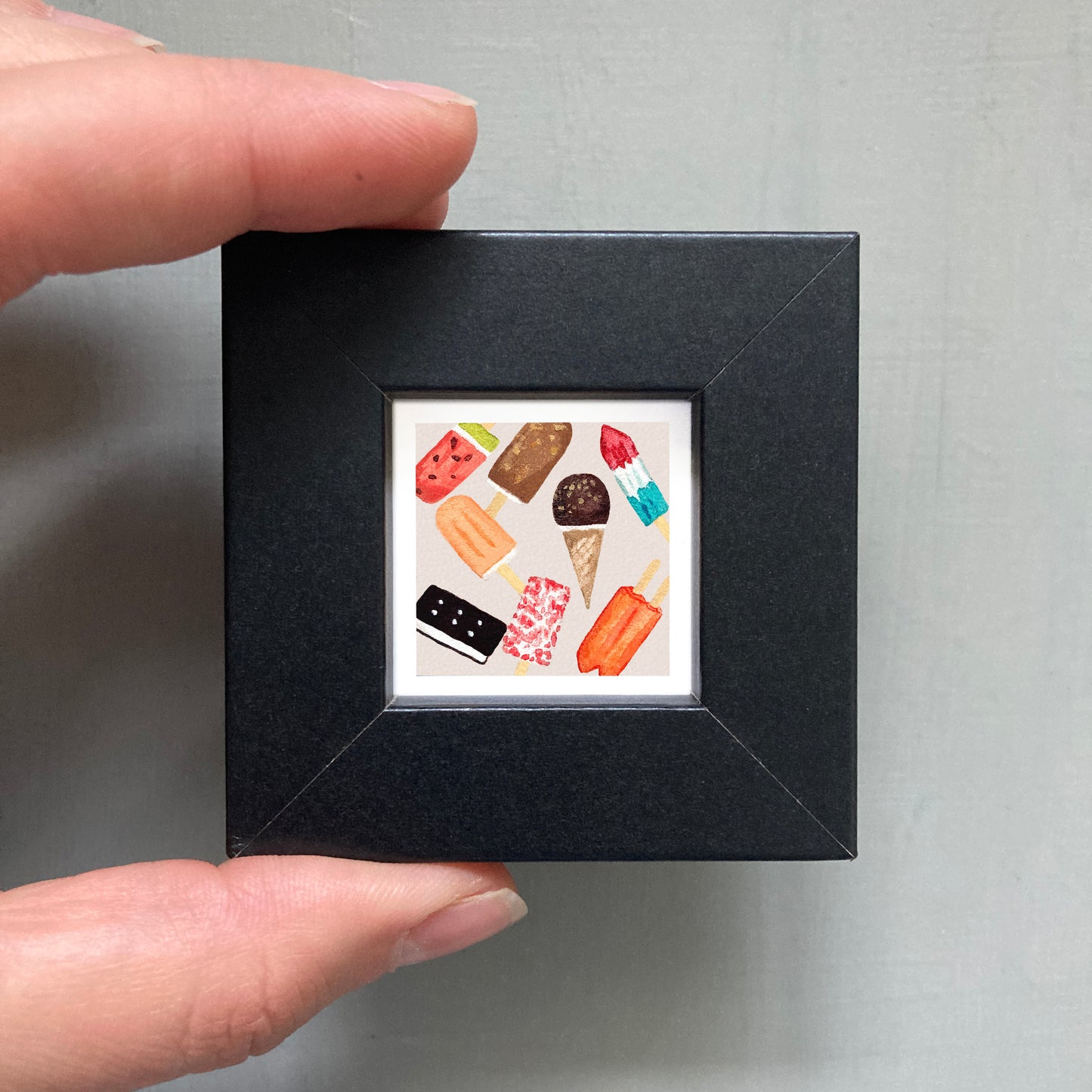 Mini 1" Popsicles Watercolor Print