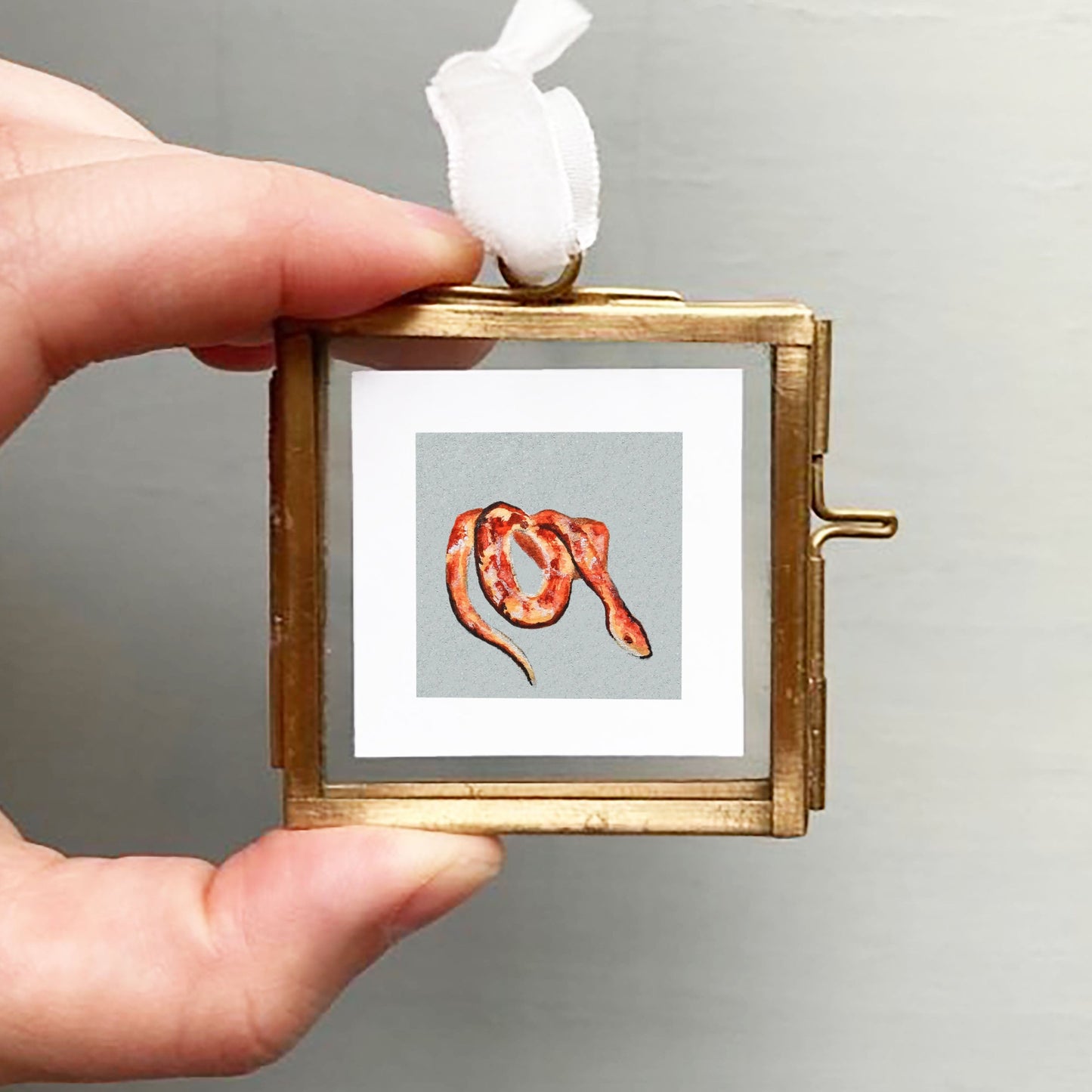 ORIGINAL Mini 1" Snake Watercolor Painting