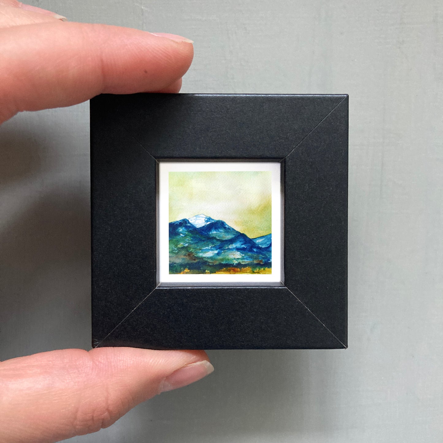 Mini 1" Saint Mary's Bitterroot Valley, Montana Watercolor Print