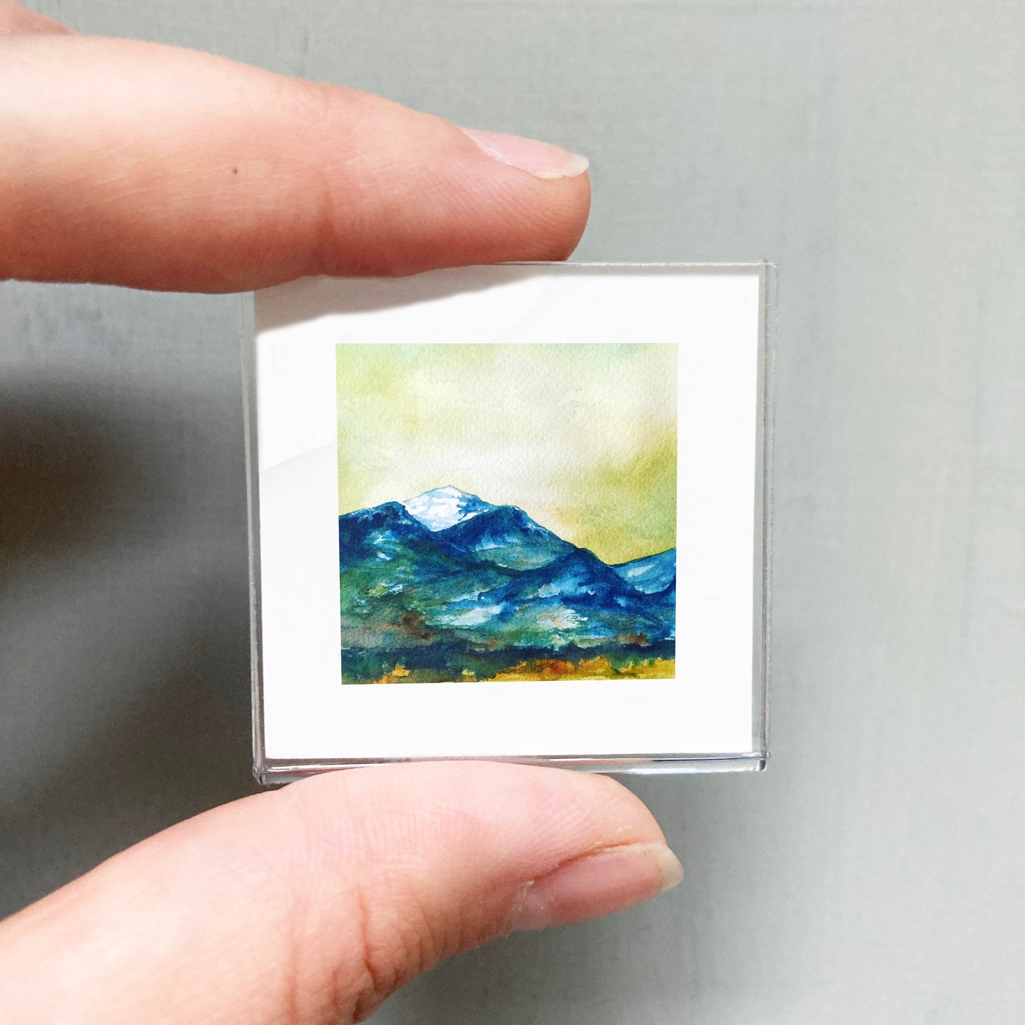 Mini 1" Saint Mary's Bitterroot Valley, Montana Watercolor Print