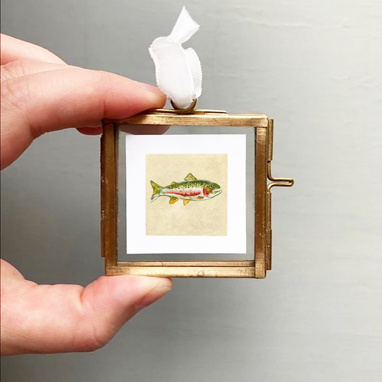 Mini 1" Rainbow Trout Watercolor Print