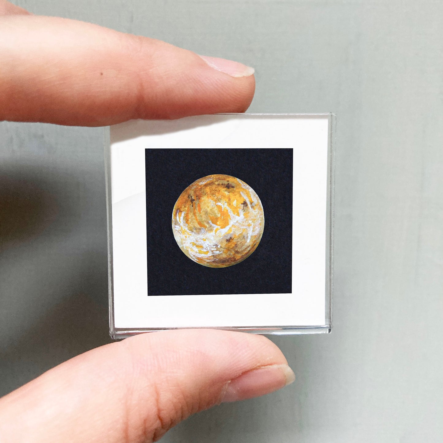 Mini 1" Planet Venus Watercolor Print