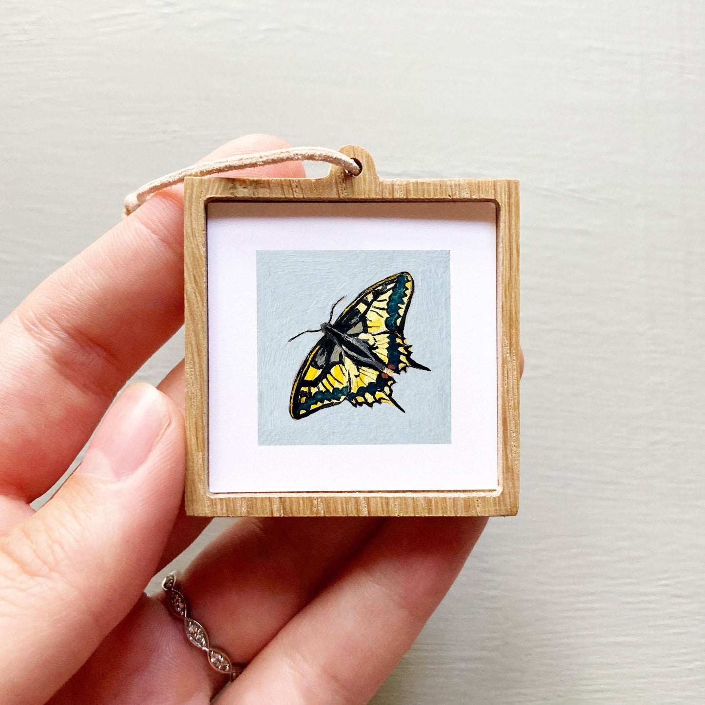 Mini 1" Swallowtail Butterfly Animal Print Tiny Watercolor Art PRINT