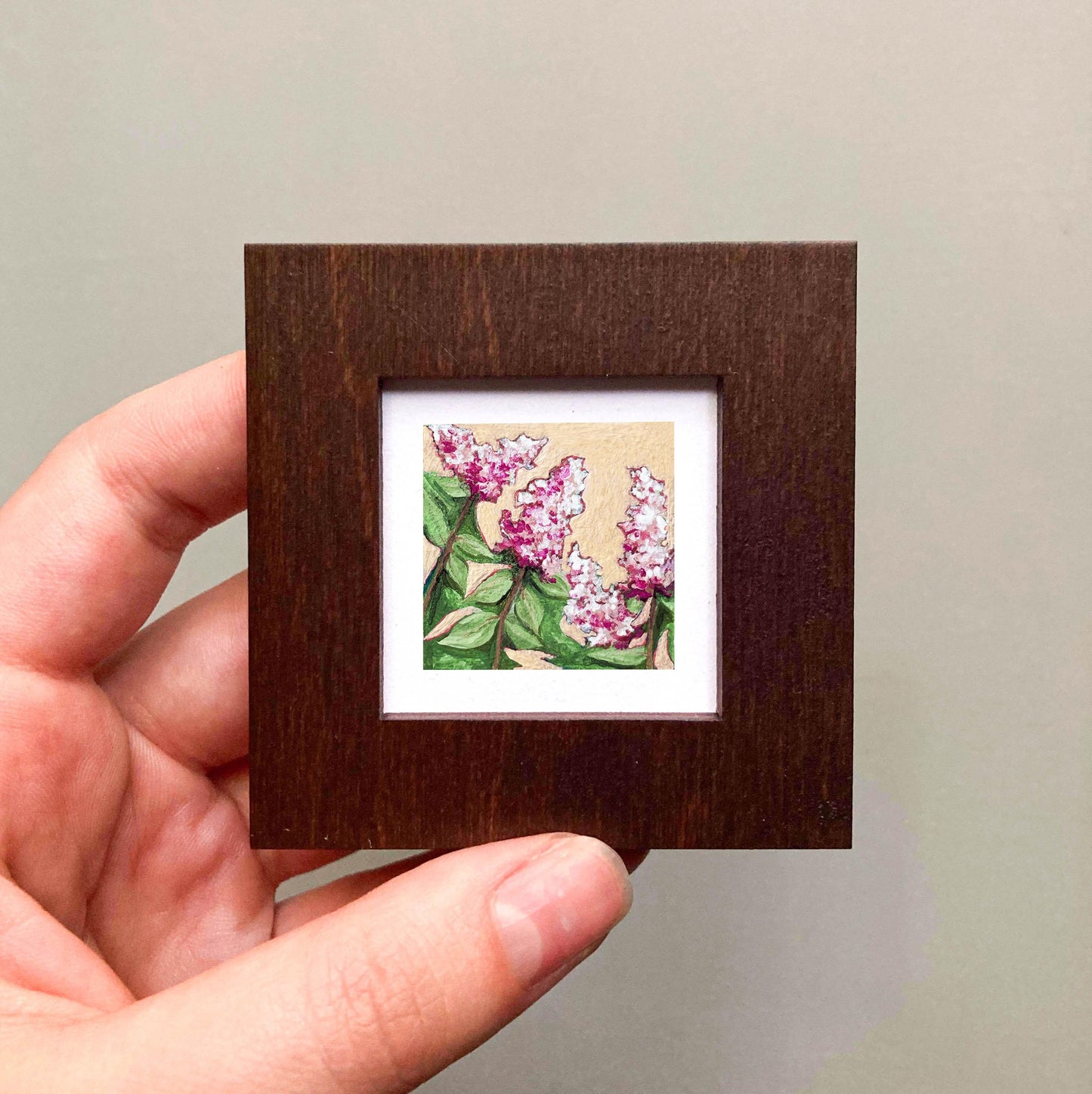 Mini 1" Lilacs Flower Art PRINT