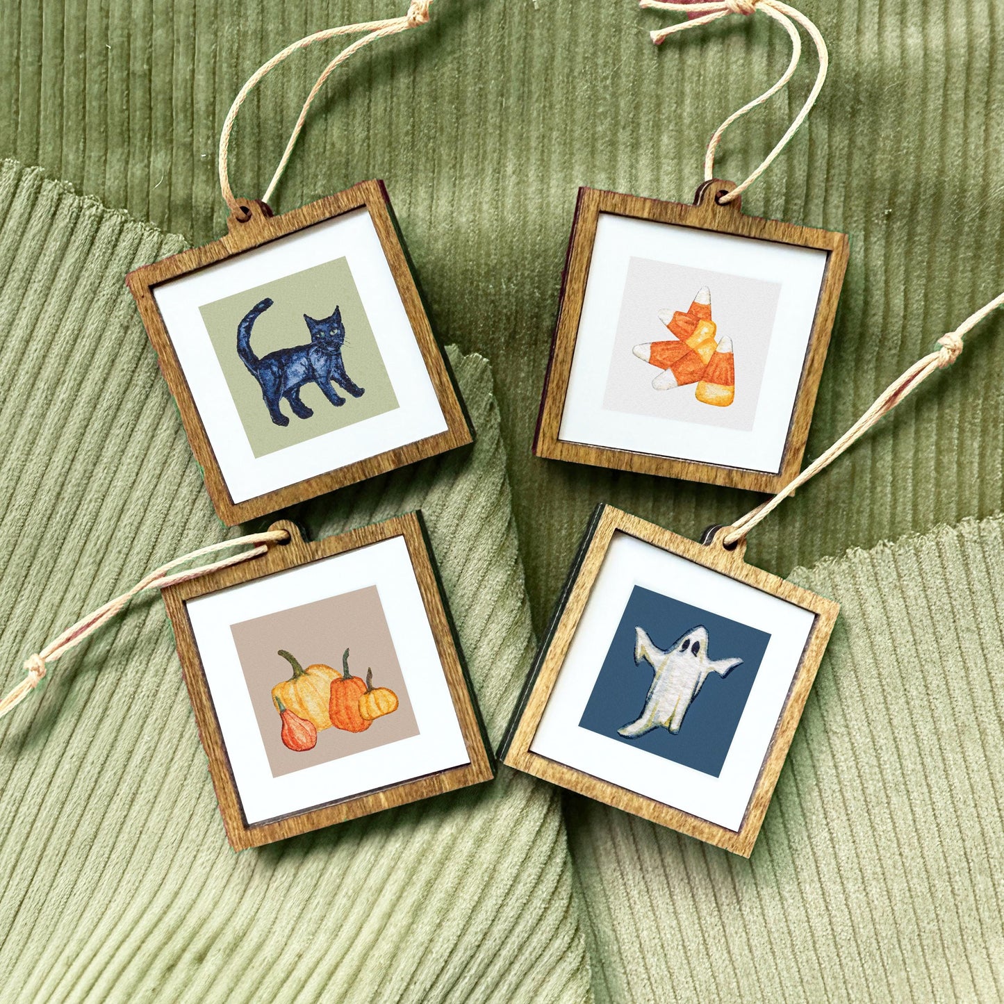 Set of 4 Tiny Halloween Prints