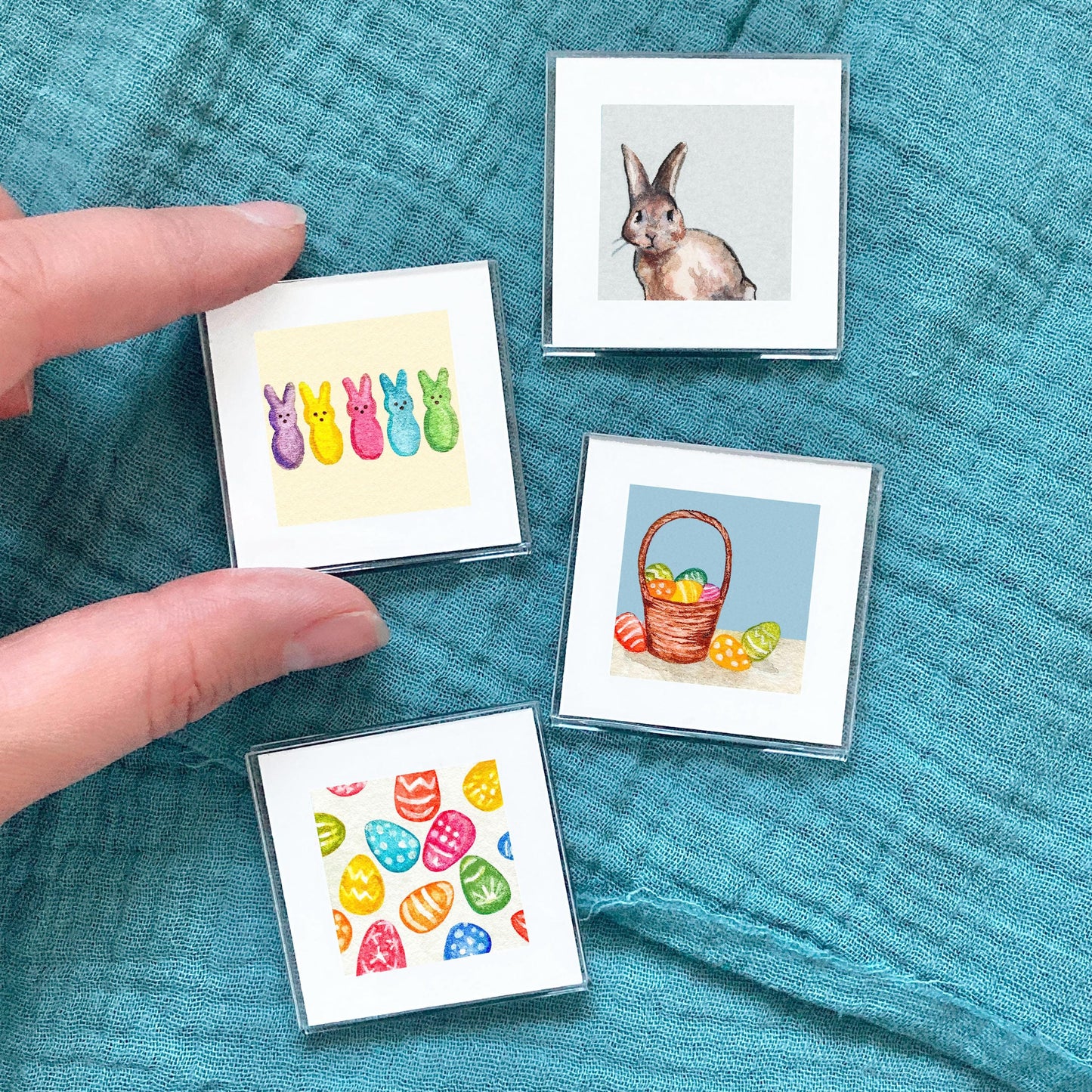 Set of 4 Tiny Easter Spring Prints