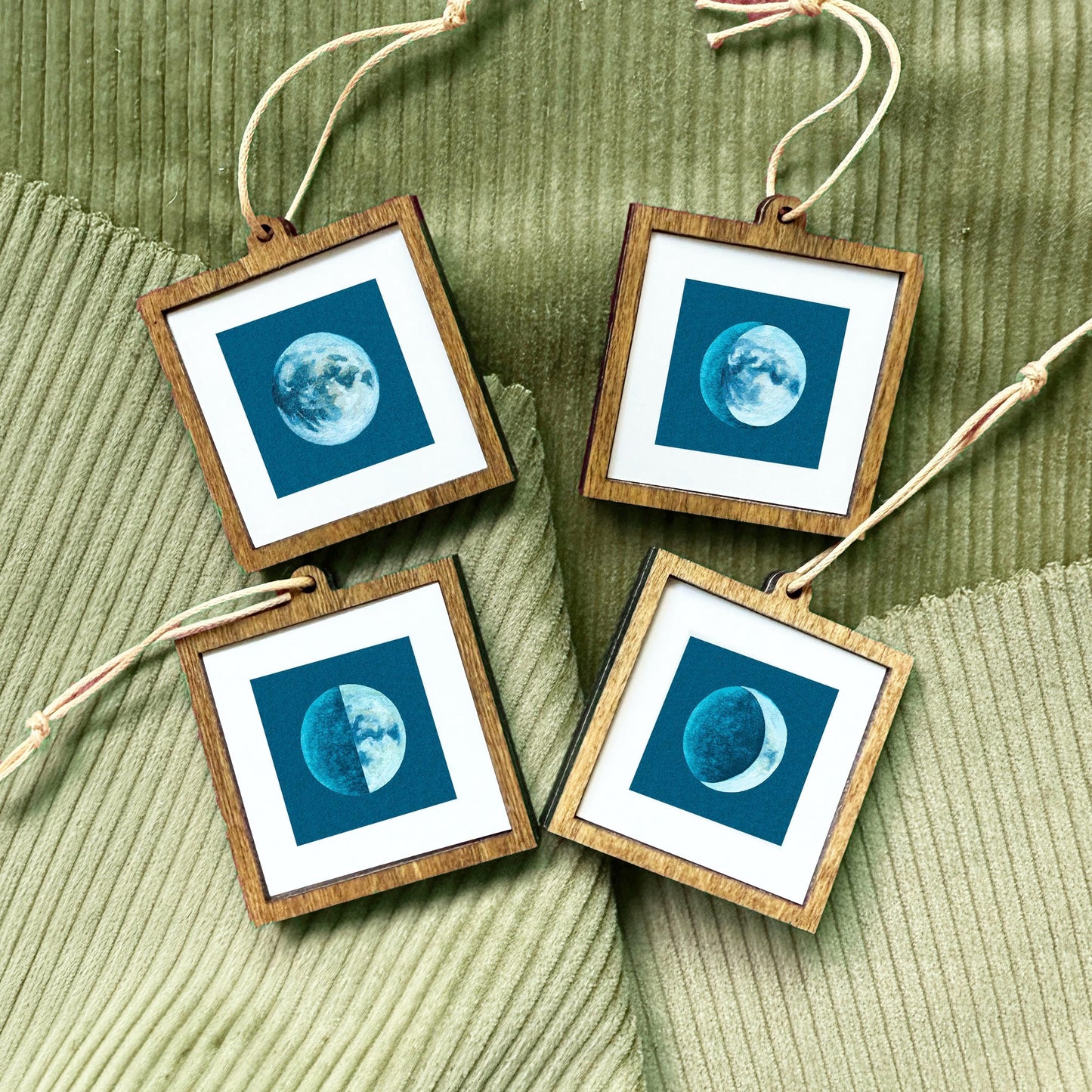 Set of 4 Tiny Moon Phases Prints