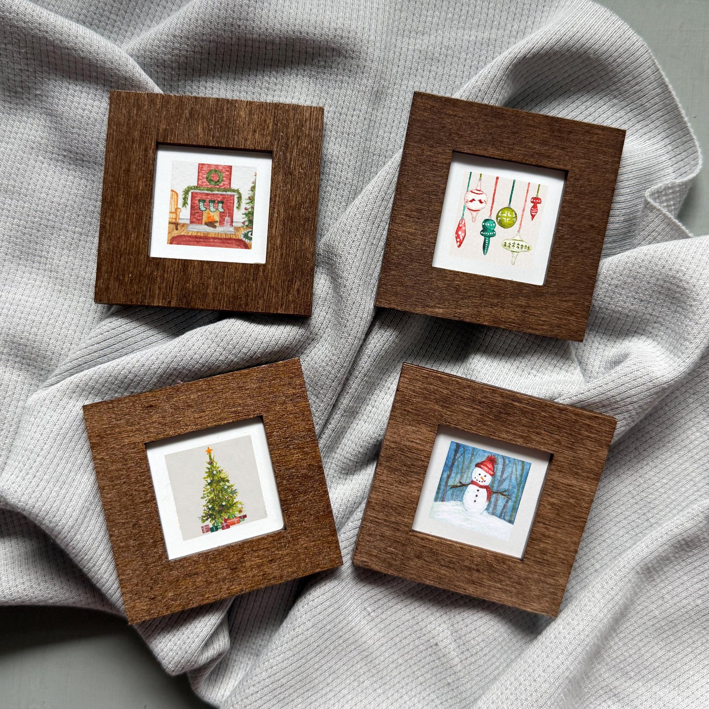 Set of 4 Tiny Christmas Prints