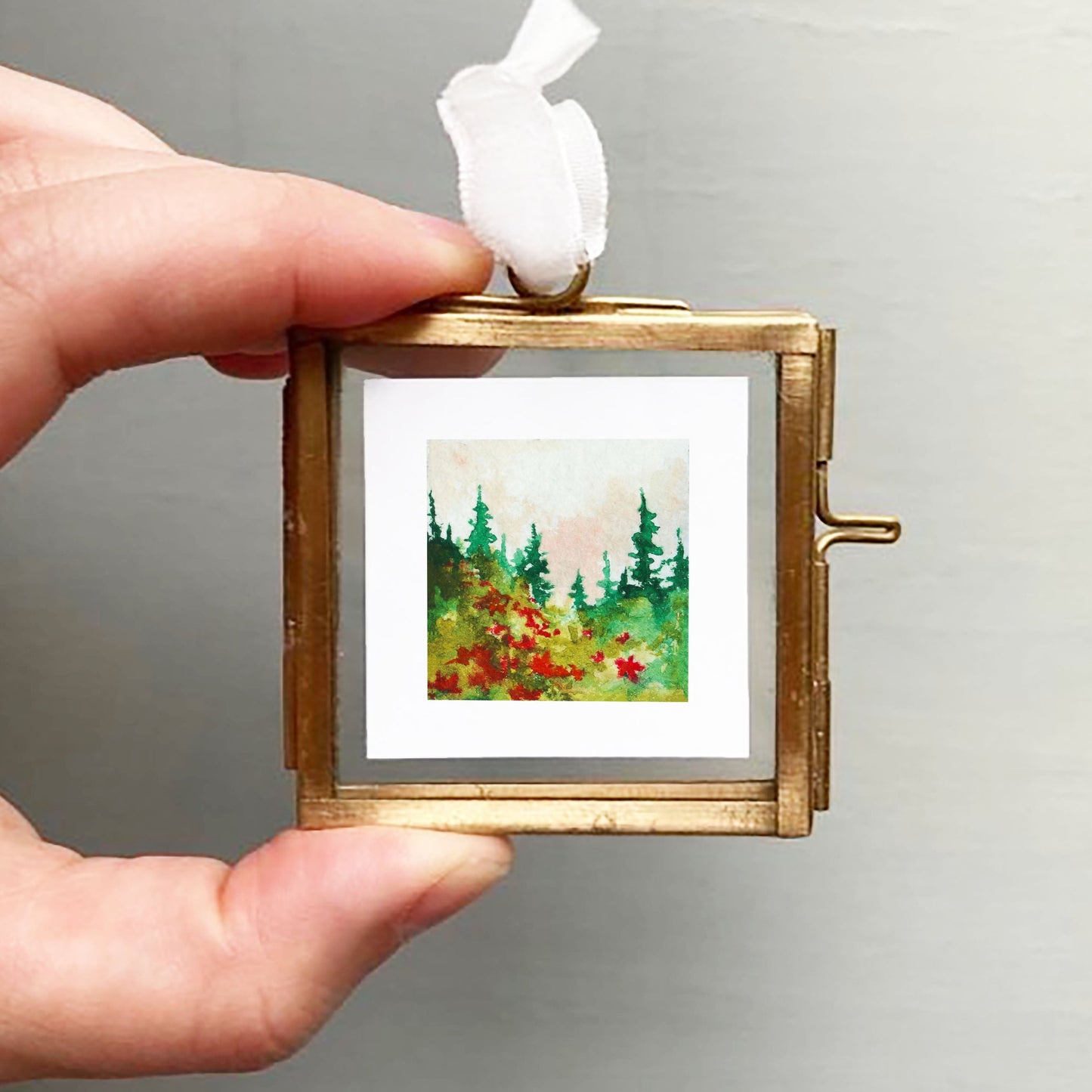 Mini 1" Forest Meadow Watercolor Print