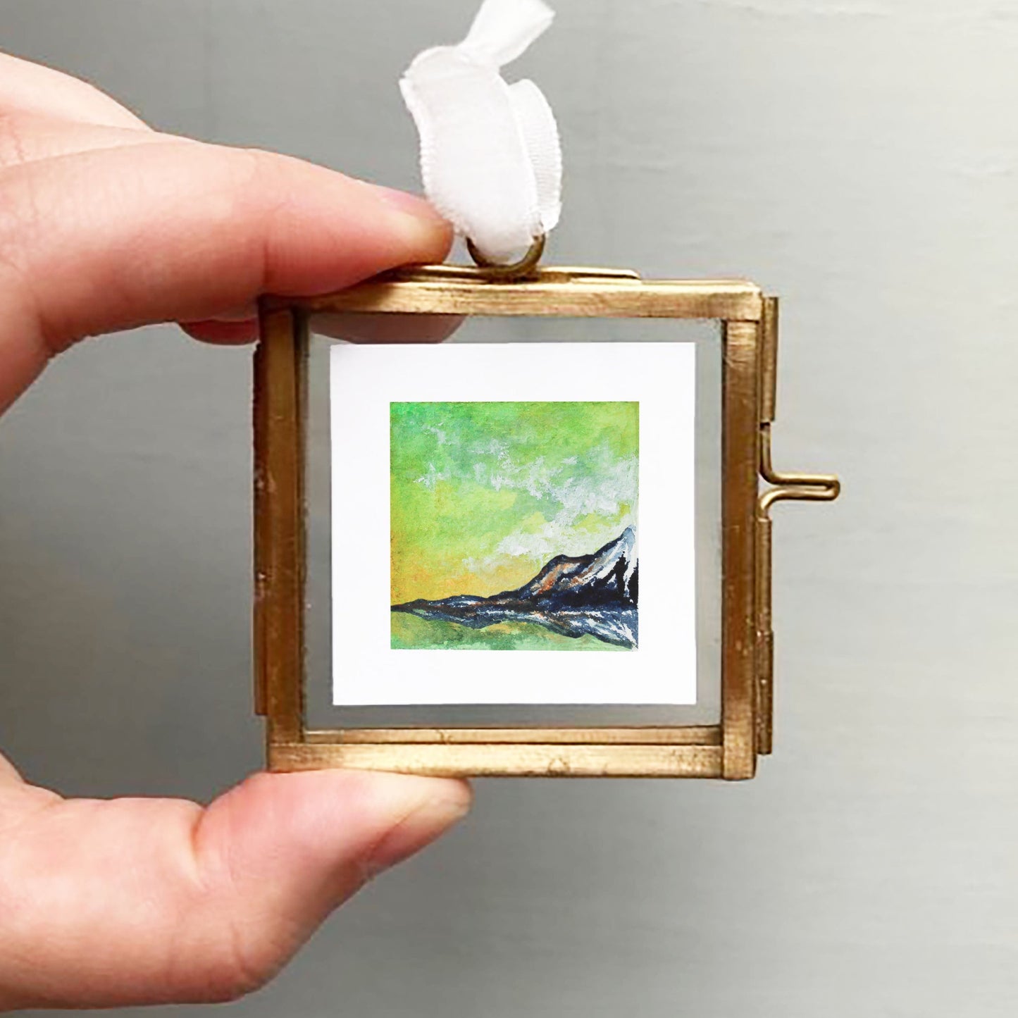 Mini 1" Glacial Lake Watercolor Print