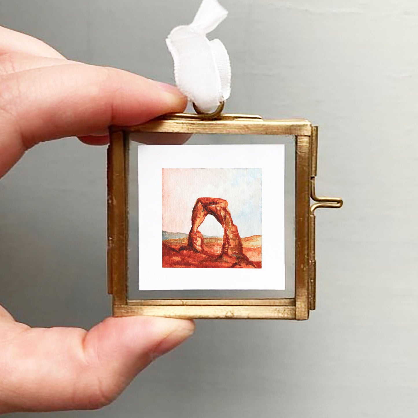 Mini 1" Delicate Arch, Arches National Park Watercolor Print