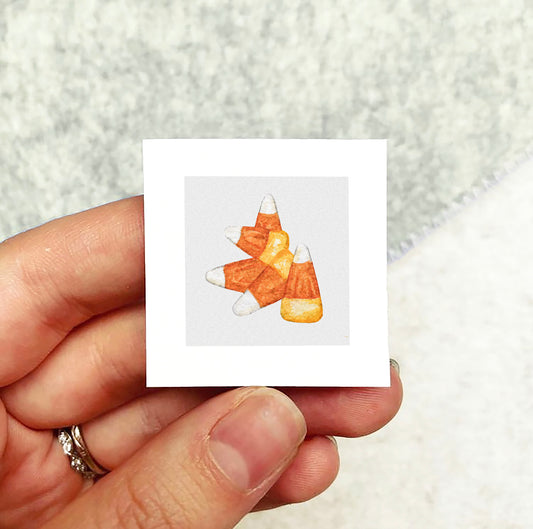 Mini 1" Candy Corn Watercolor Print