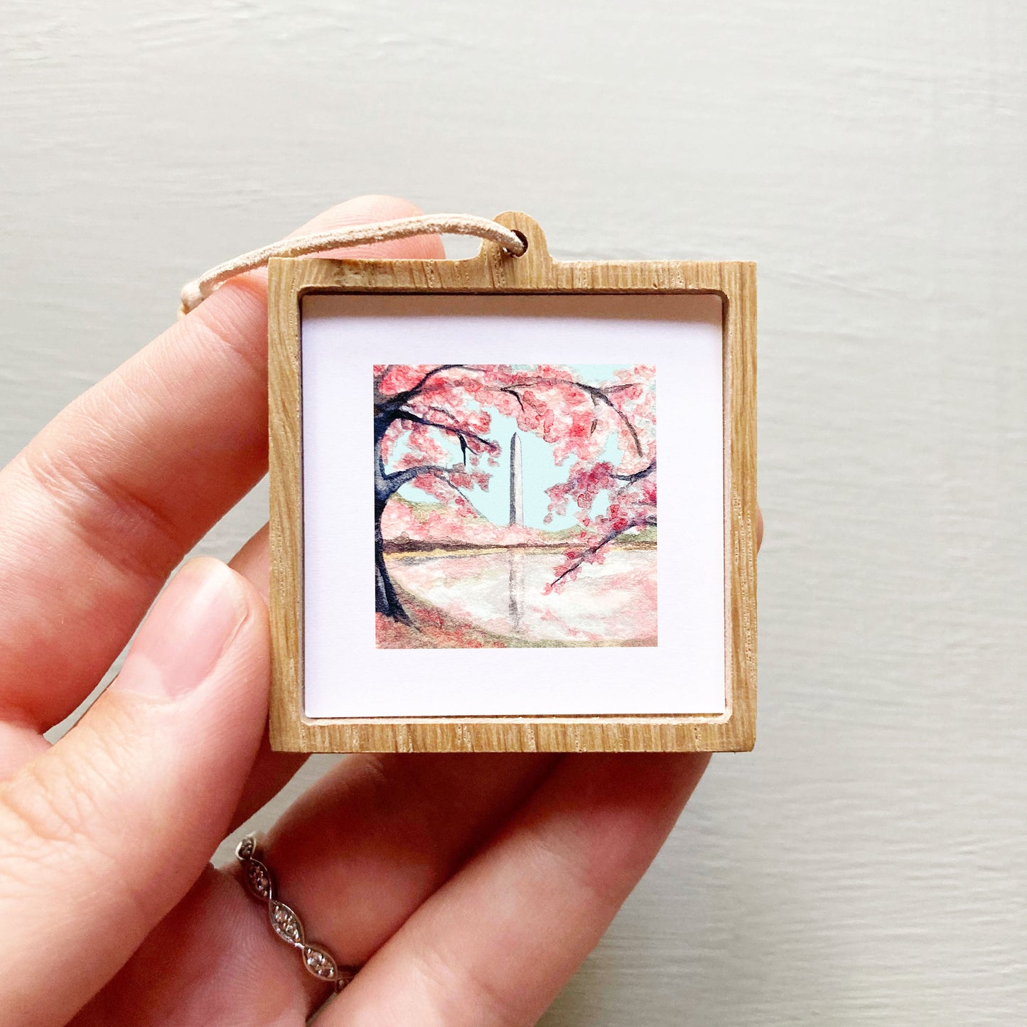 Mini 1" Cherry Blossom Festival Washington DC Watercolor Print