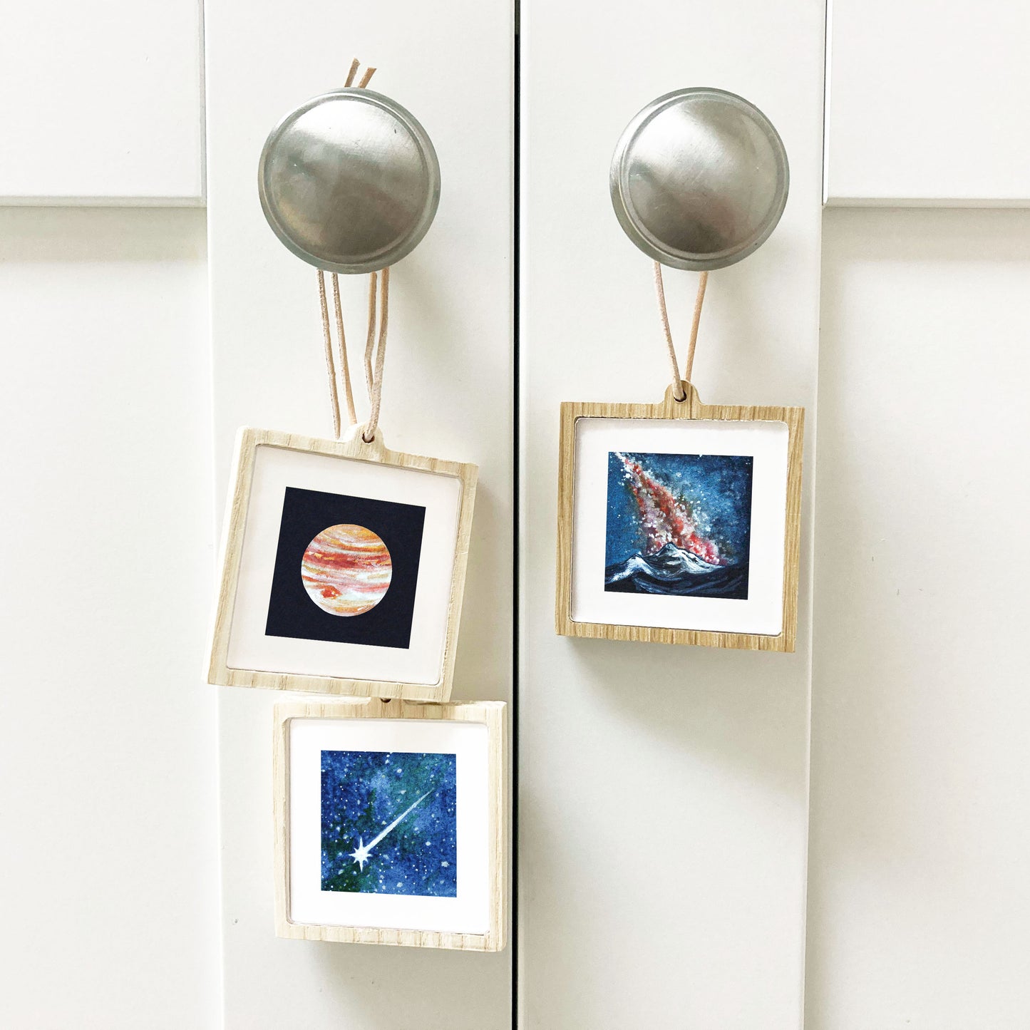 Mini 1" Planet Mars Watercolor Print