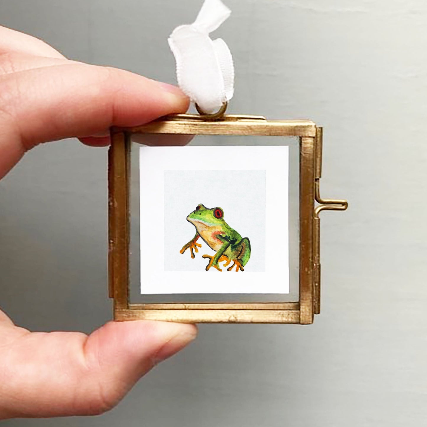 Mini 1" Tree Frog Watercolor Print