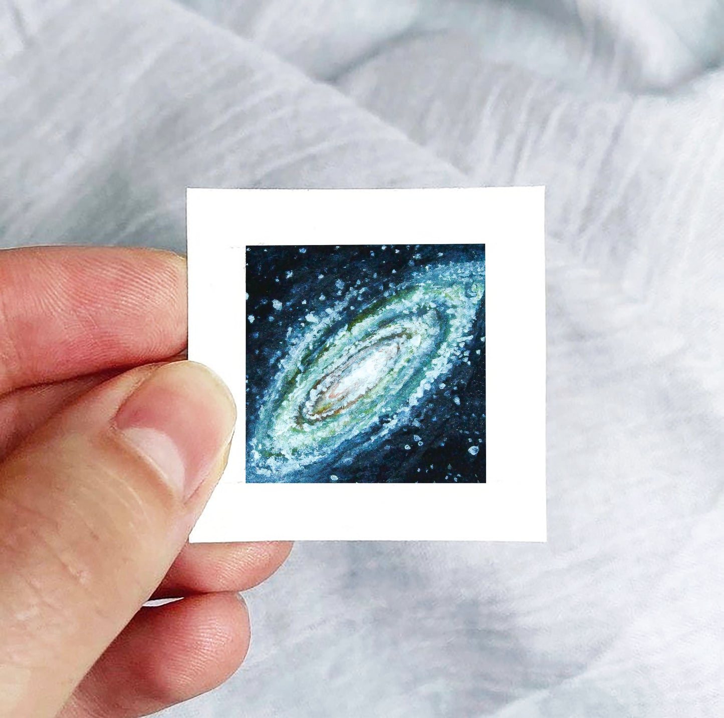 Mini 1" Galaxy Swirl Watercolor Print