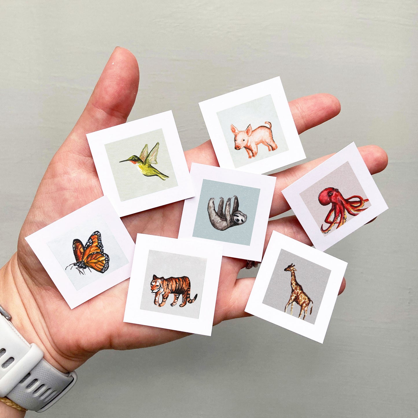 Mini 1" Monarch Butterfly Watercolor Print